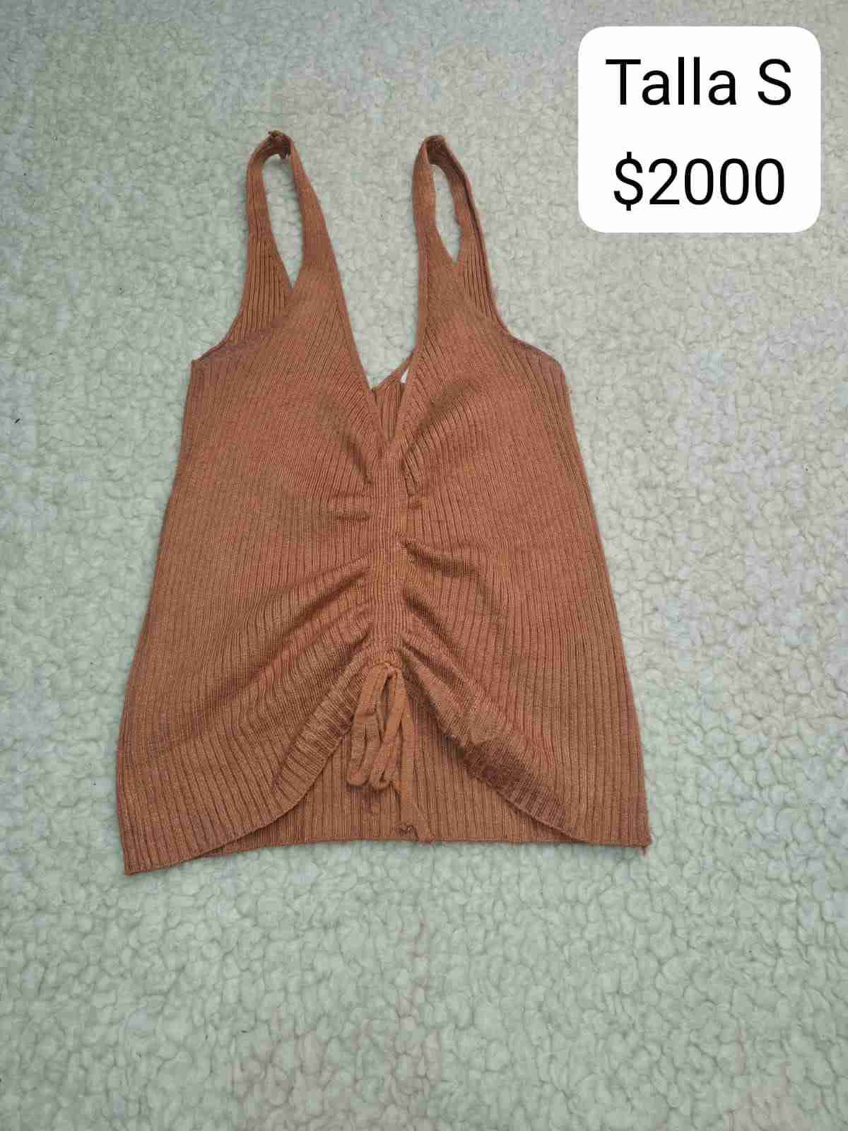 Crop top cuadros turquesa - miniatura 6
