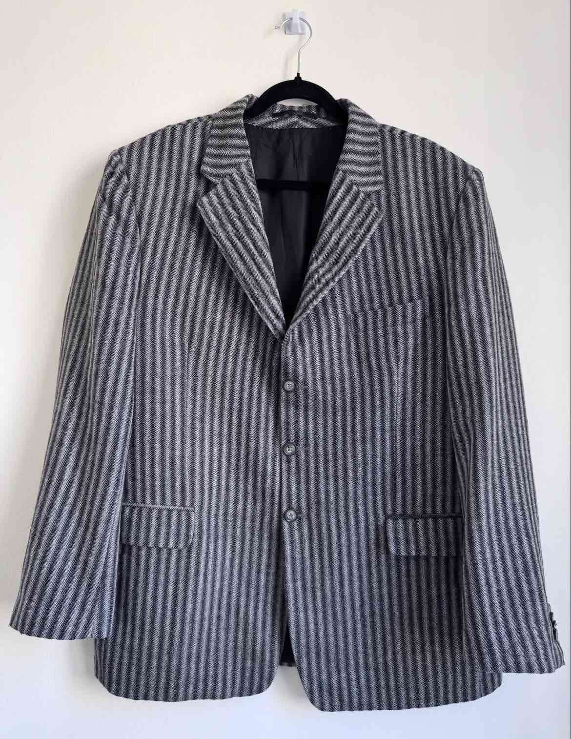 Blazer de rayas gris