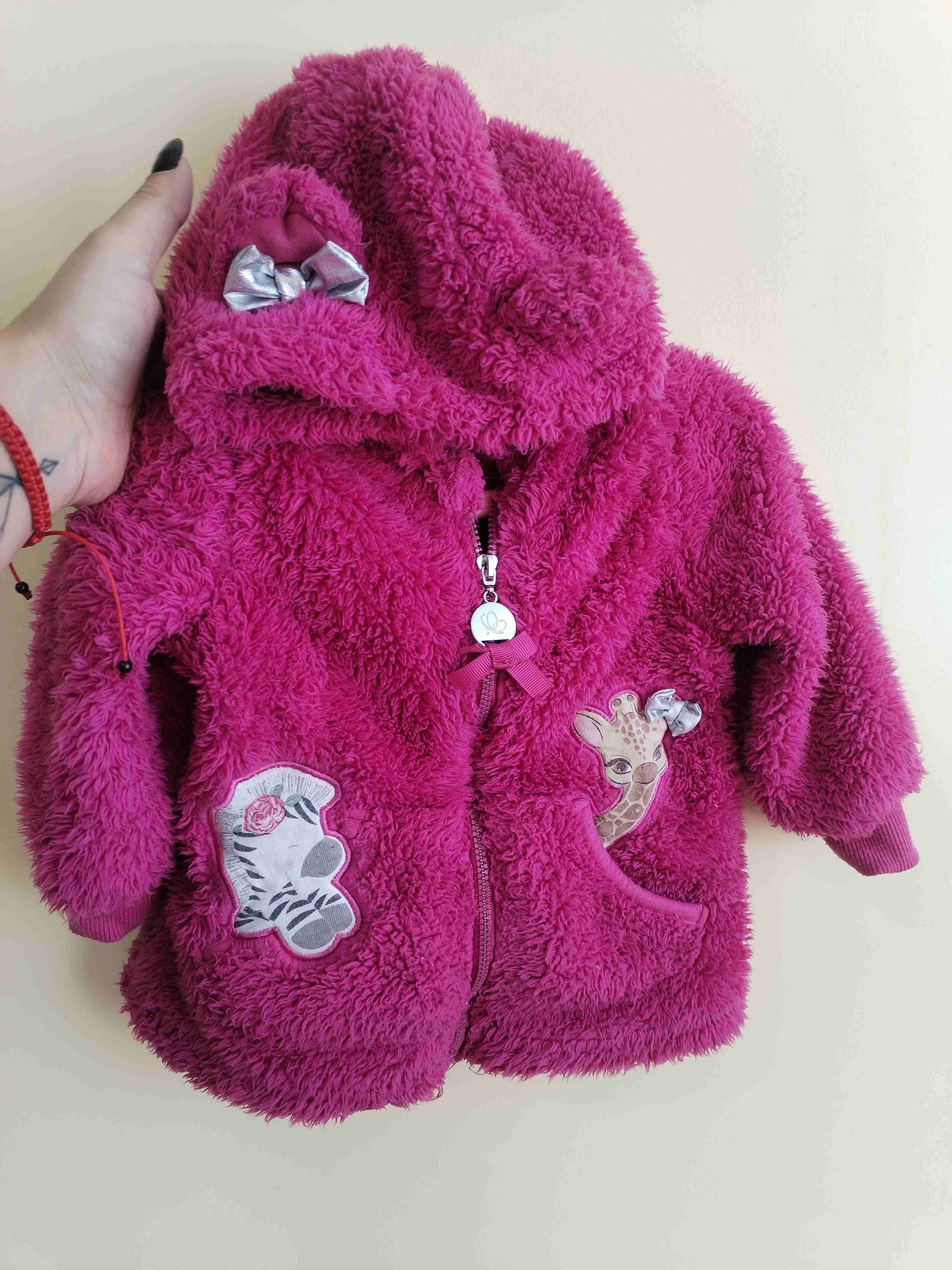 Polar  de peluche rosa para niña