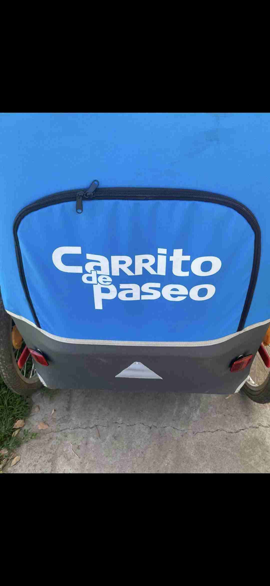 Remolque de bicicleta Buggy azul - miniatura 3