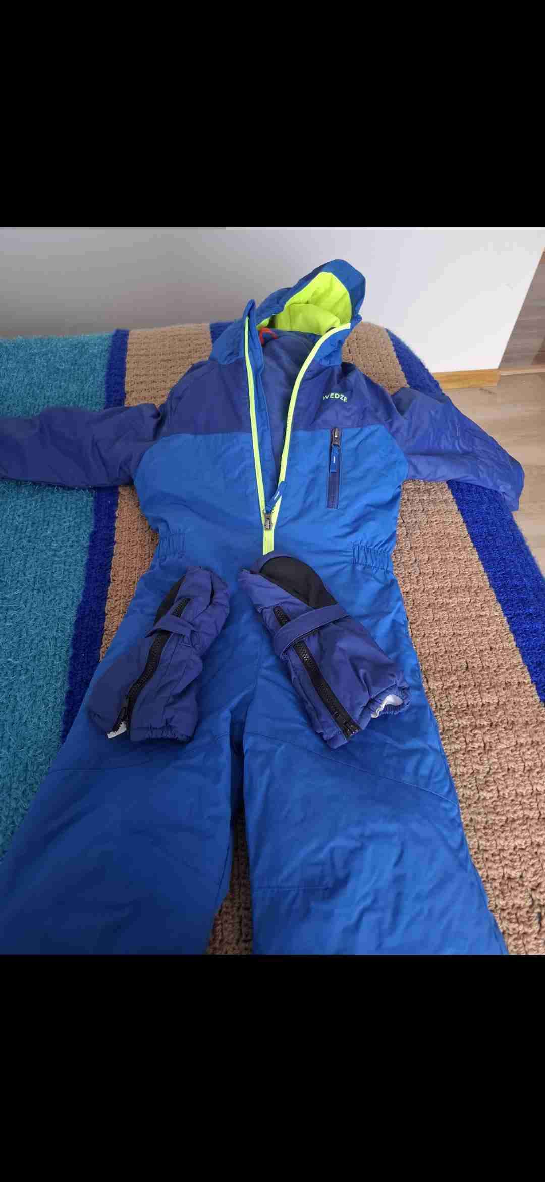 Traje de nieve azul para niño talla 4