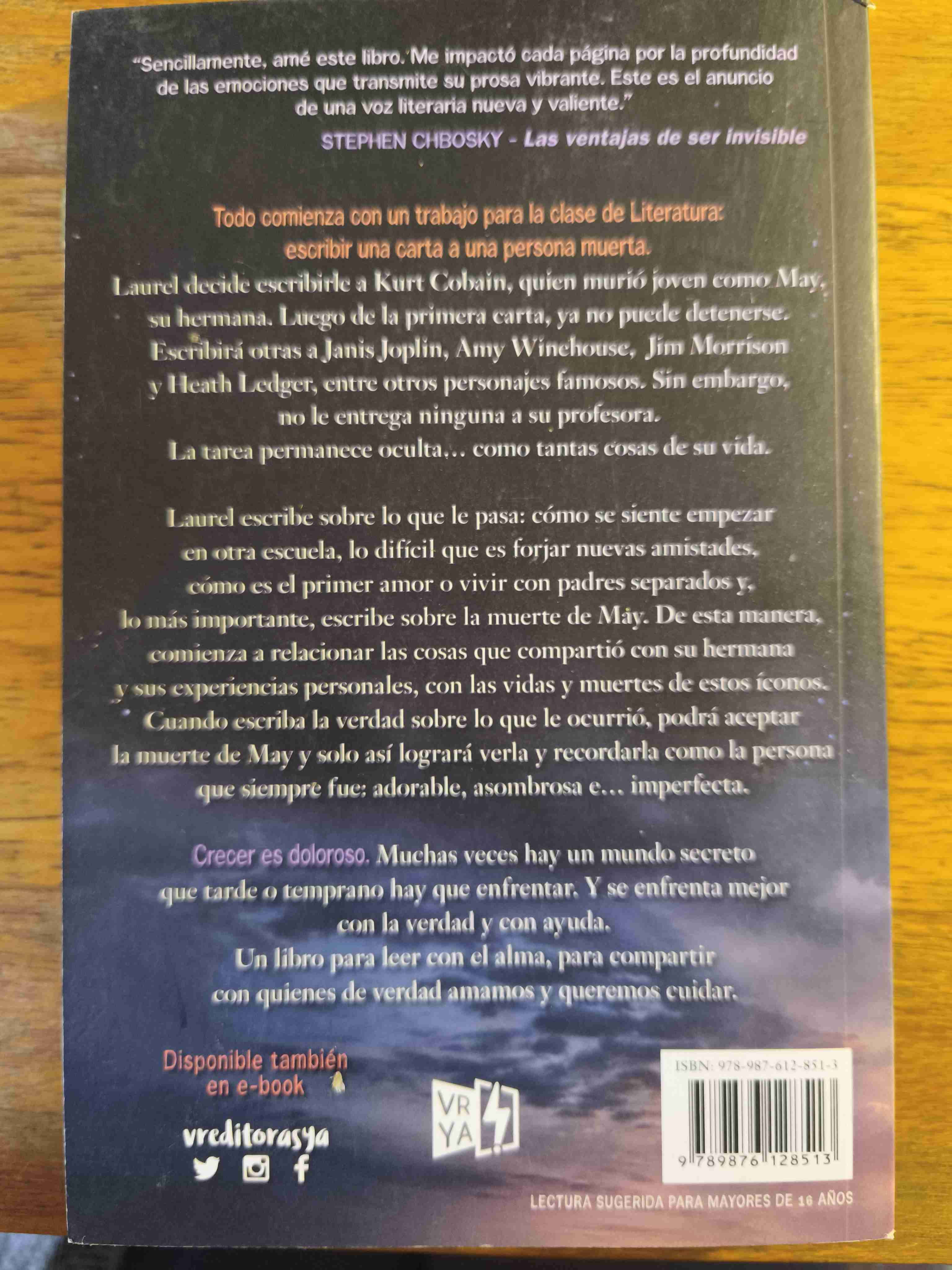 Libro 'Cartas de Amor a los Muertos' - miniatura 2