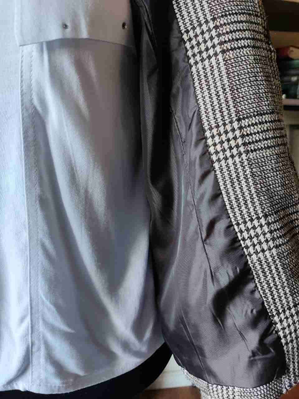 Blazer de cuadros clásico mujer - miniatura 5