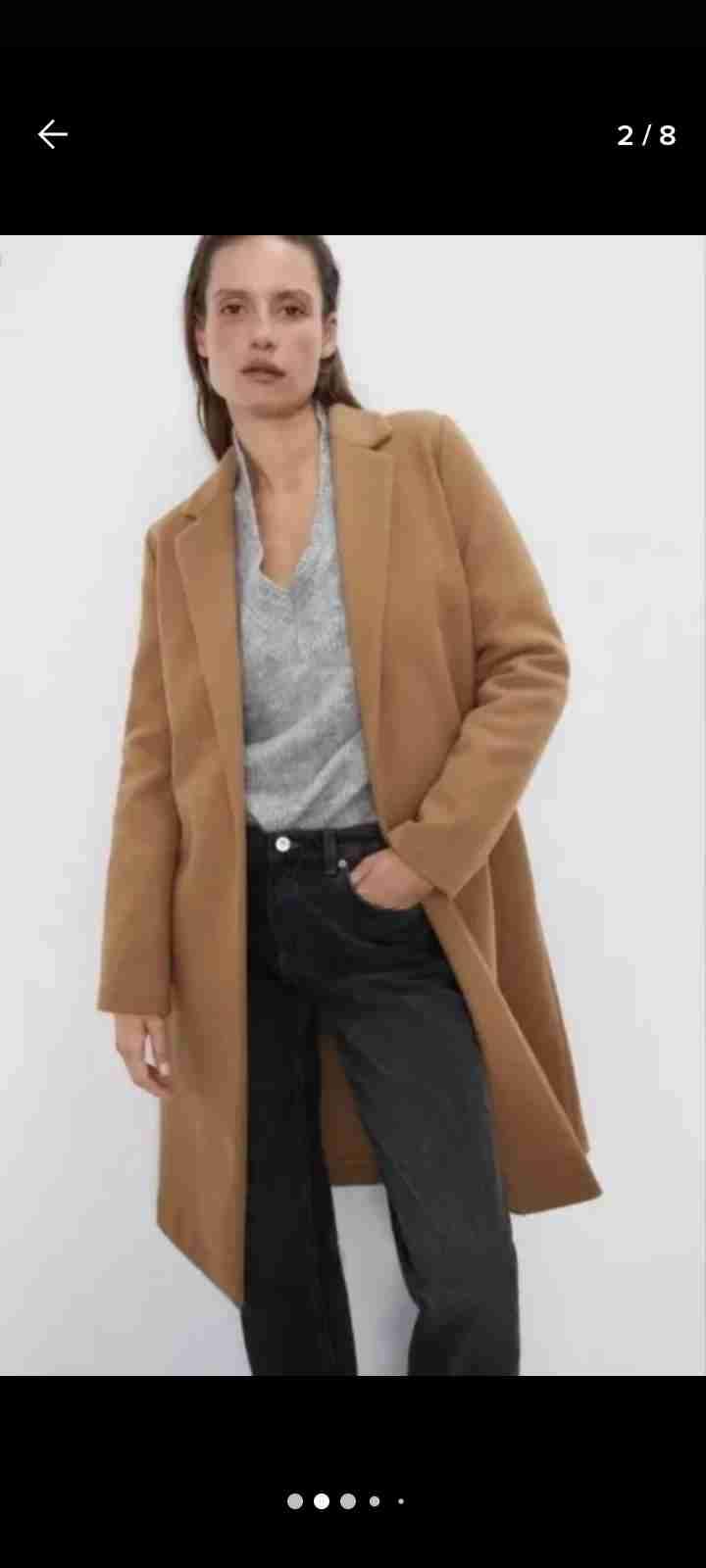 Abrigo largo beige - miniatura 6