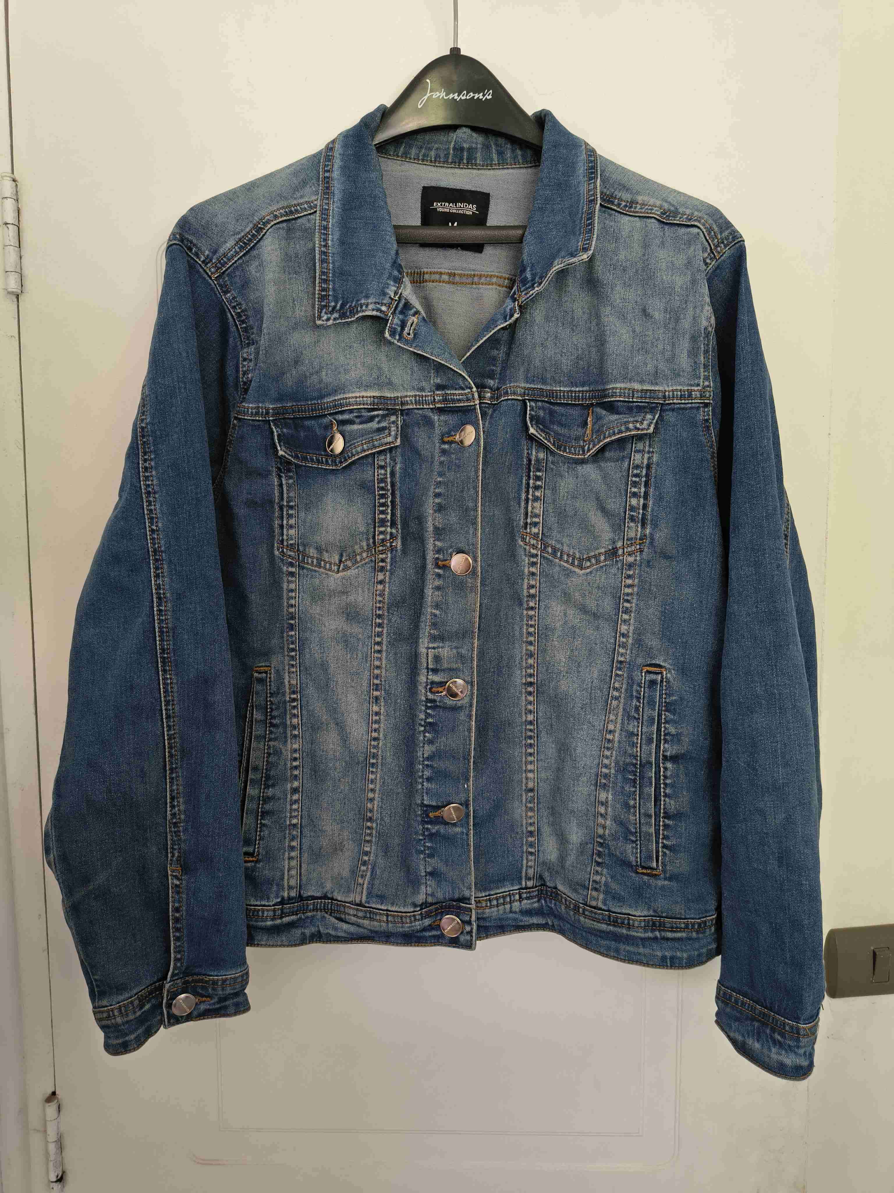 Chaqueta de mezclilla azul