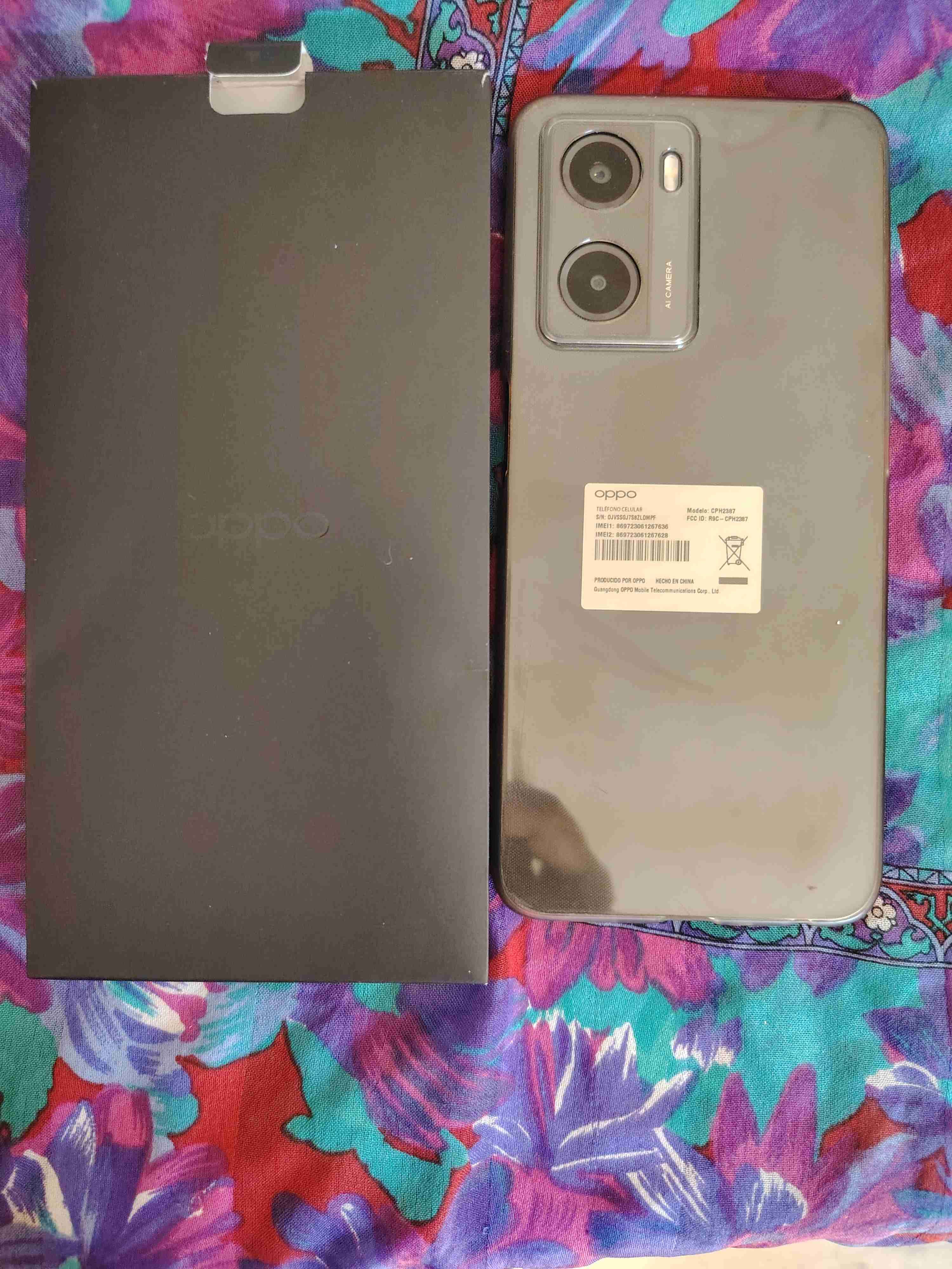 Teléfono OPPO A57 negro en caja - 3