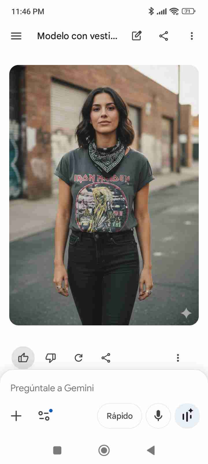 Polera Iron Maiden gris