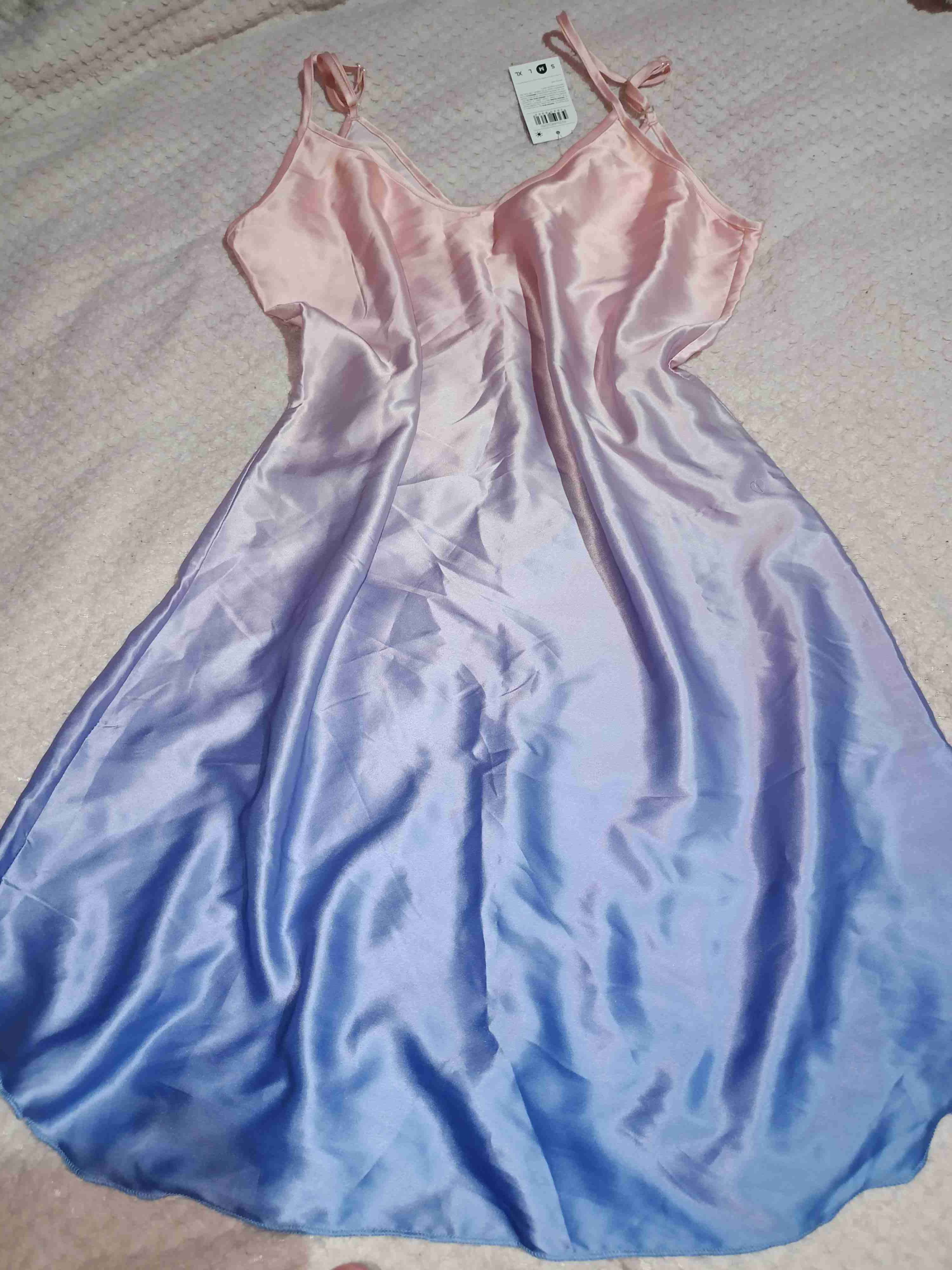 Vestido satinado degradado