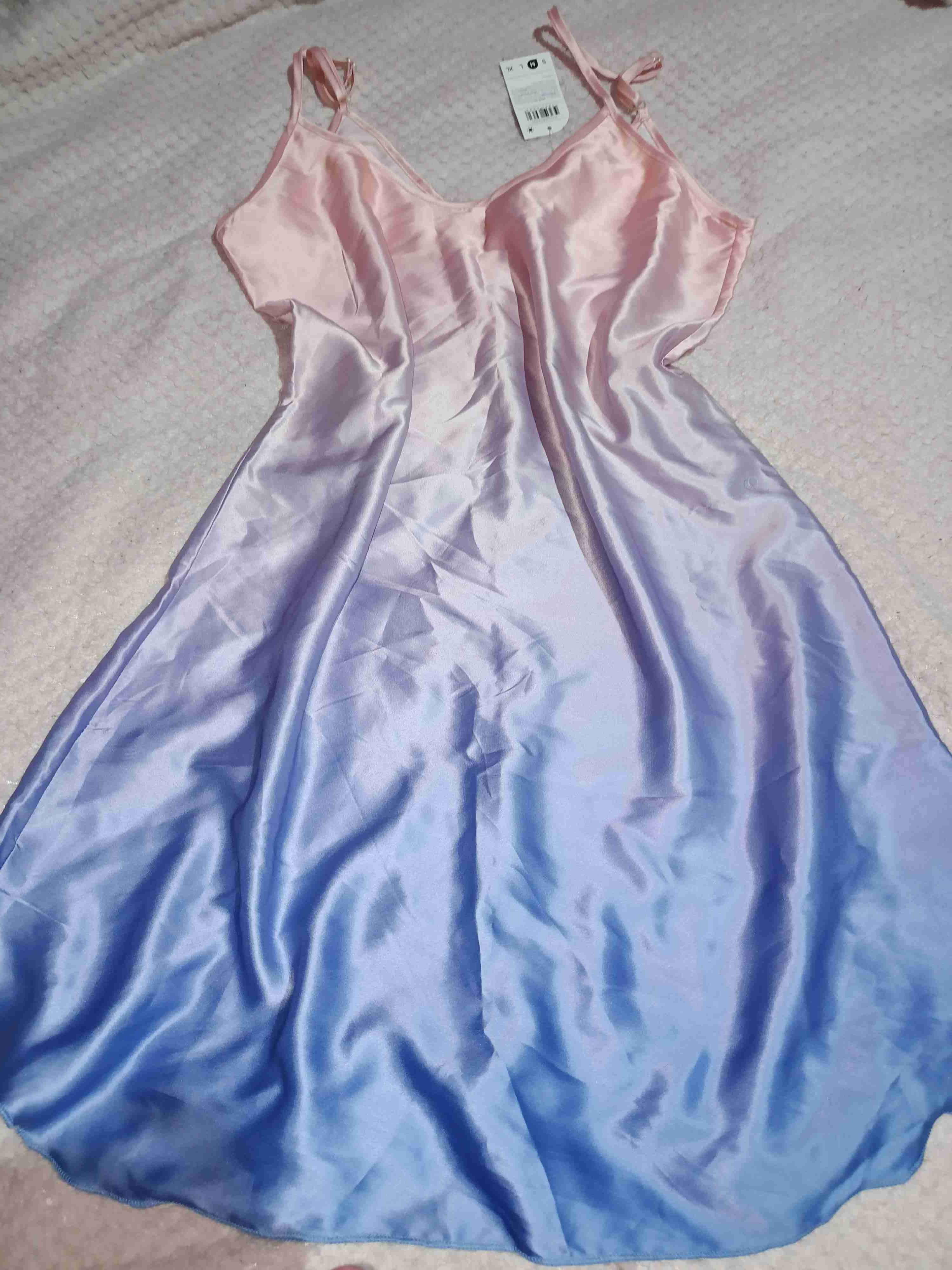 Vestido satinado degradado - miniatura 2