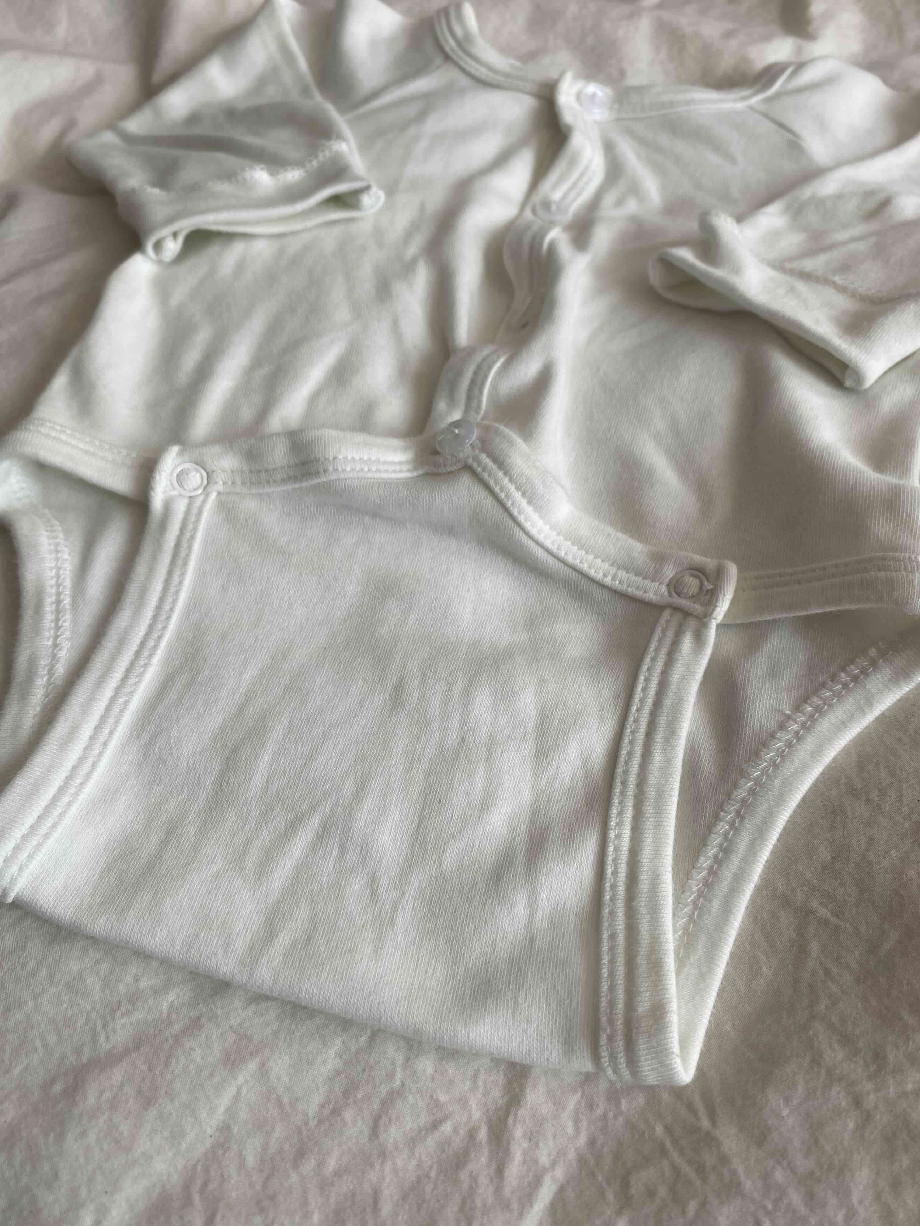 Body blanco Colloky para bebé - miniatura 3