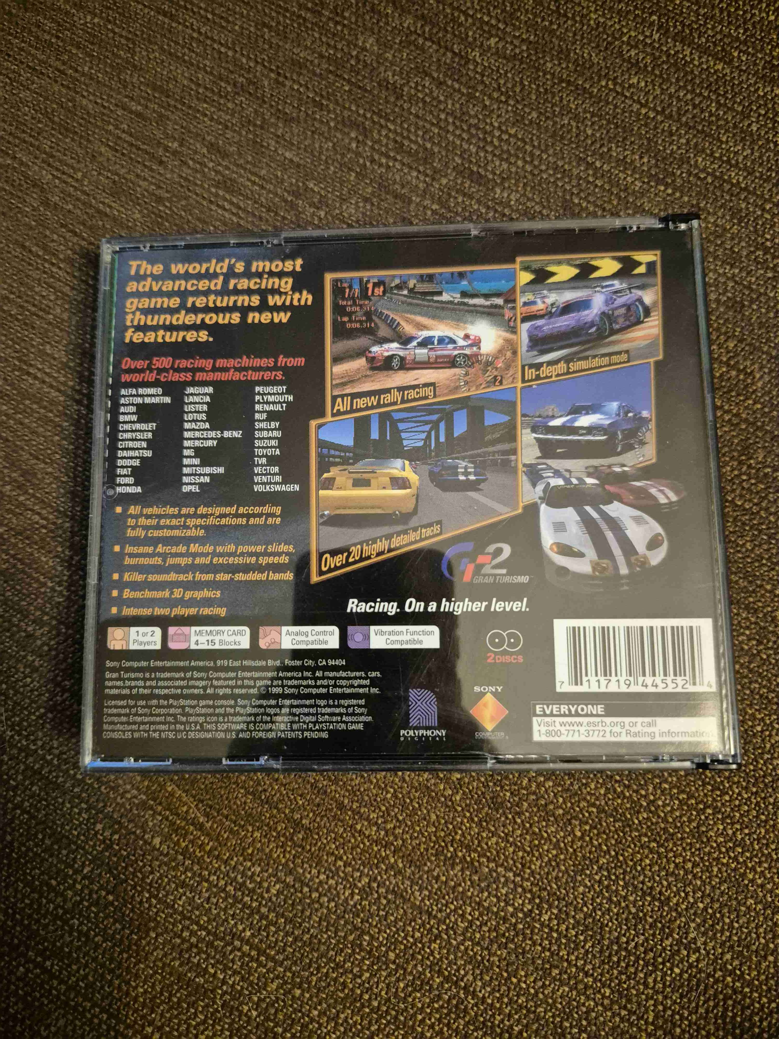Gran Turismo 2 – PlayStation (Original, 2 Discos) - miniatura 2