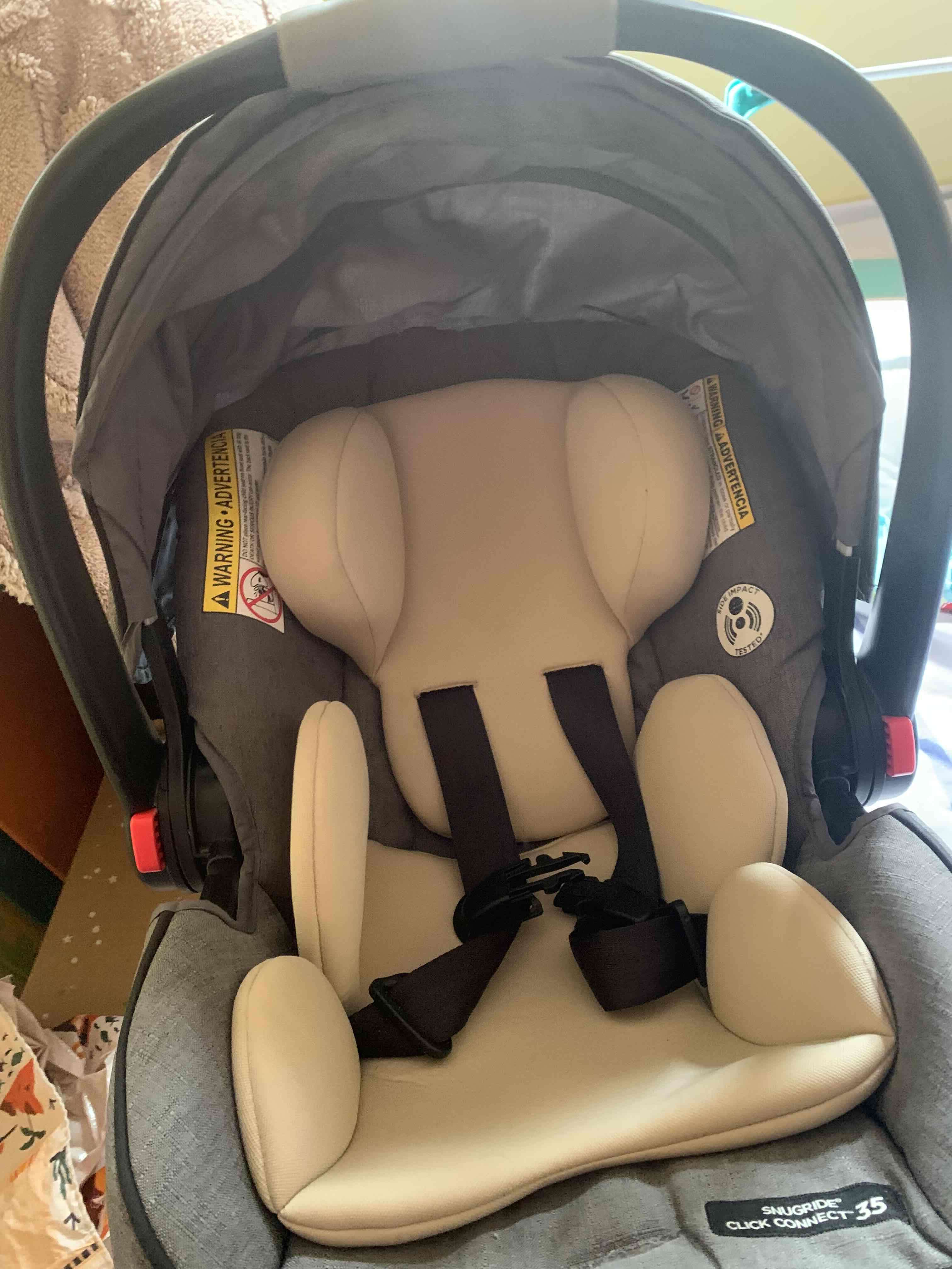 Silla de auto para bebé gris - miniatura 2