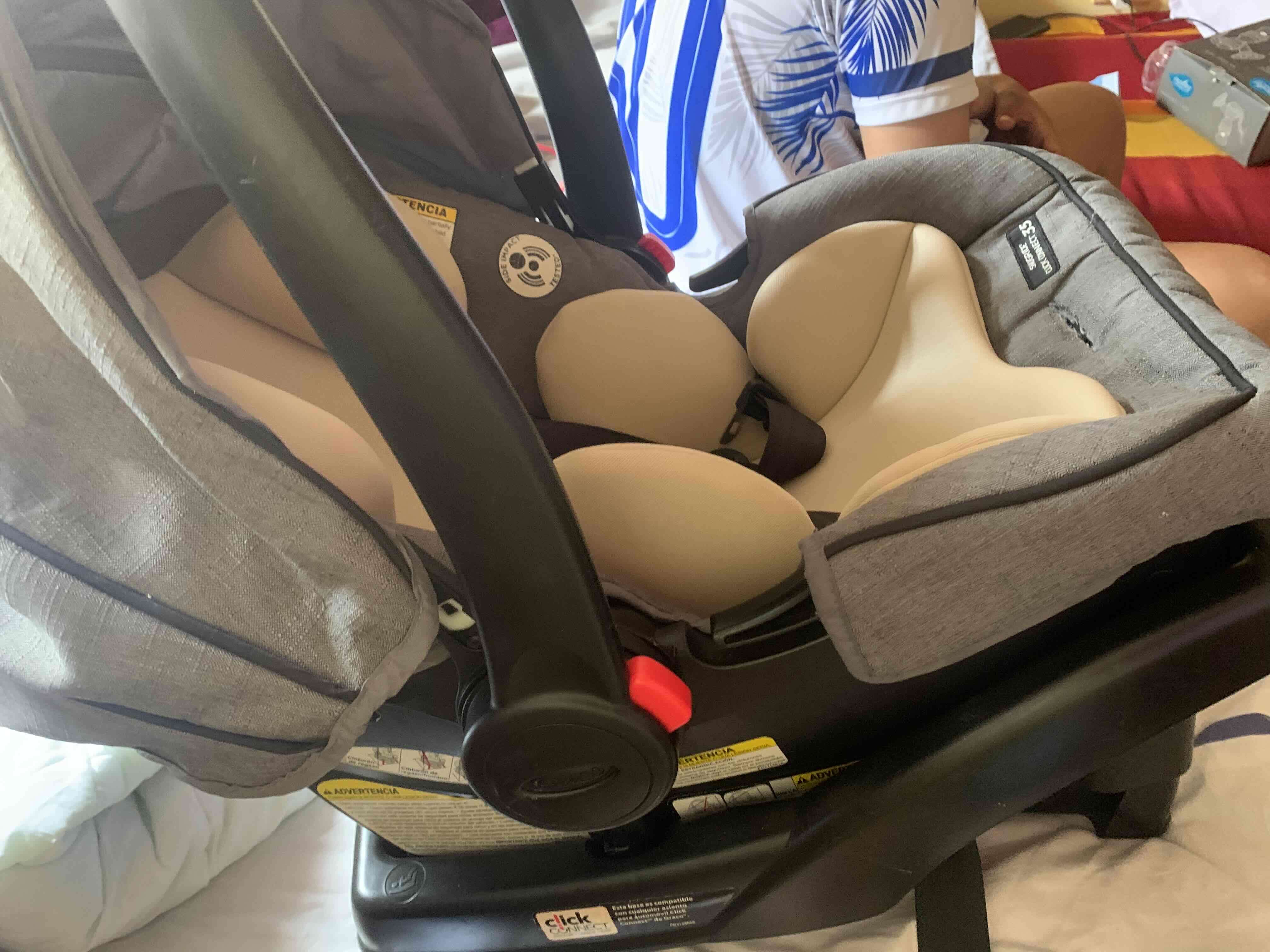 Silla de auto para bebé gris - miniatura 4