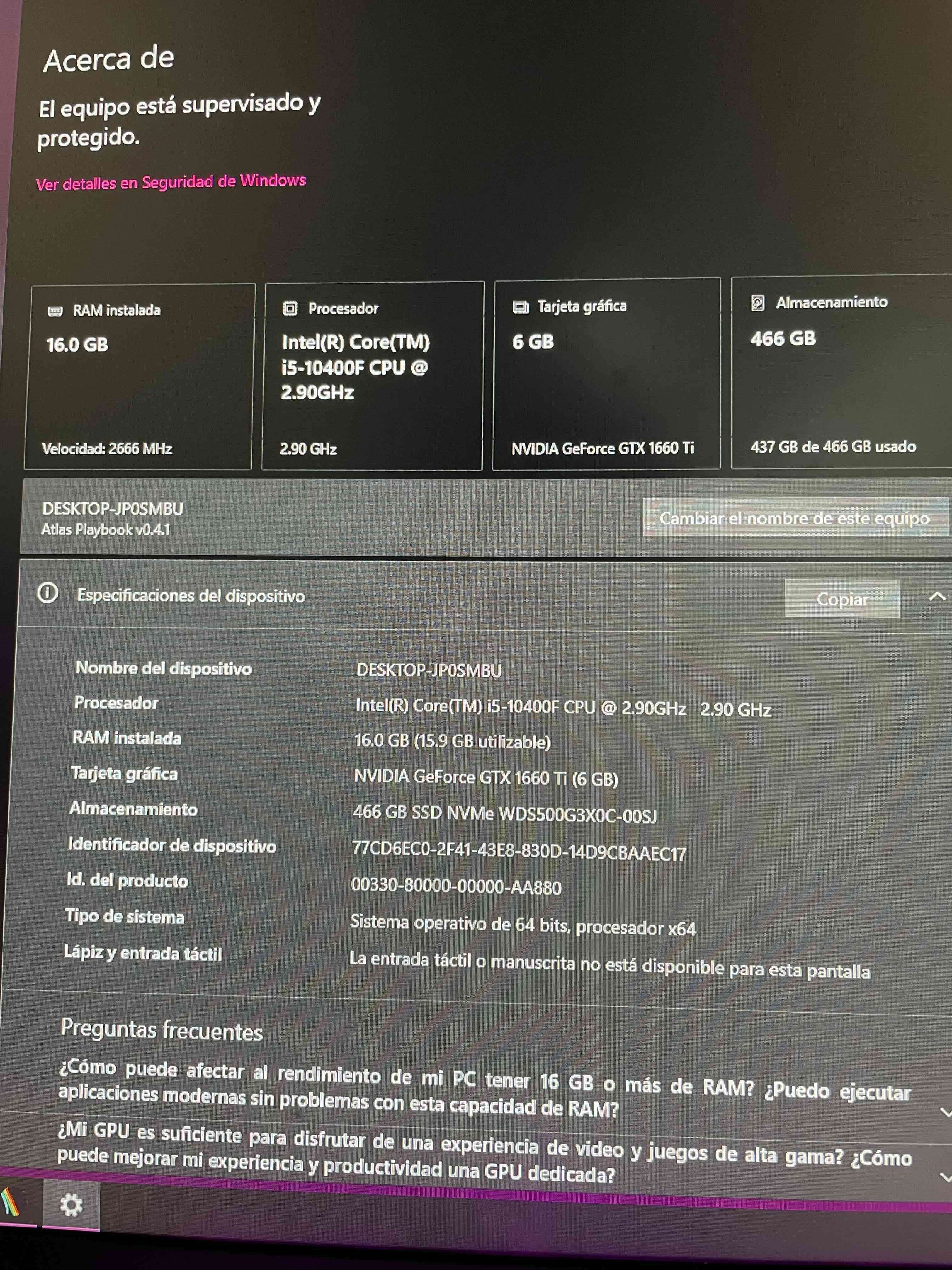 PC GAMER + MONITOR + TECLADO - miniatura 5