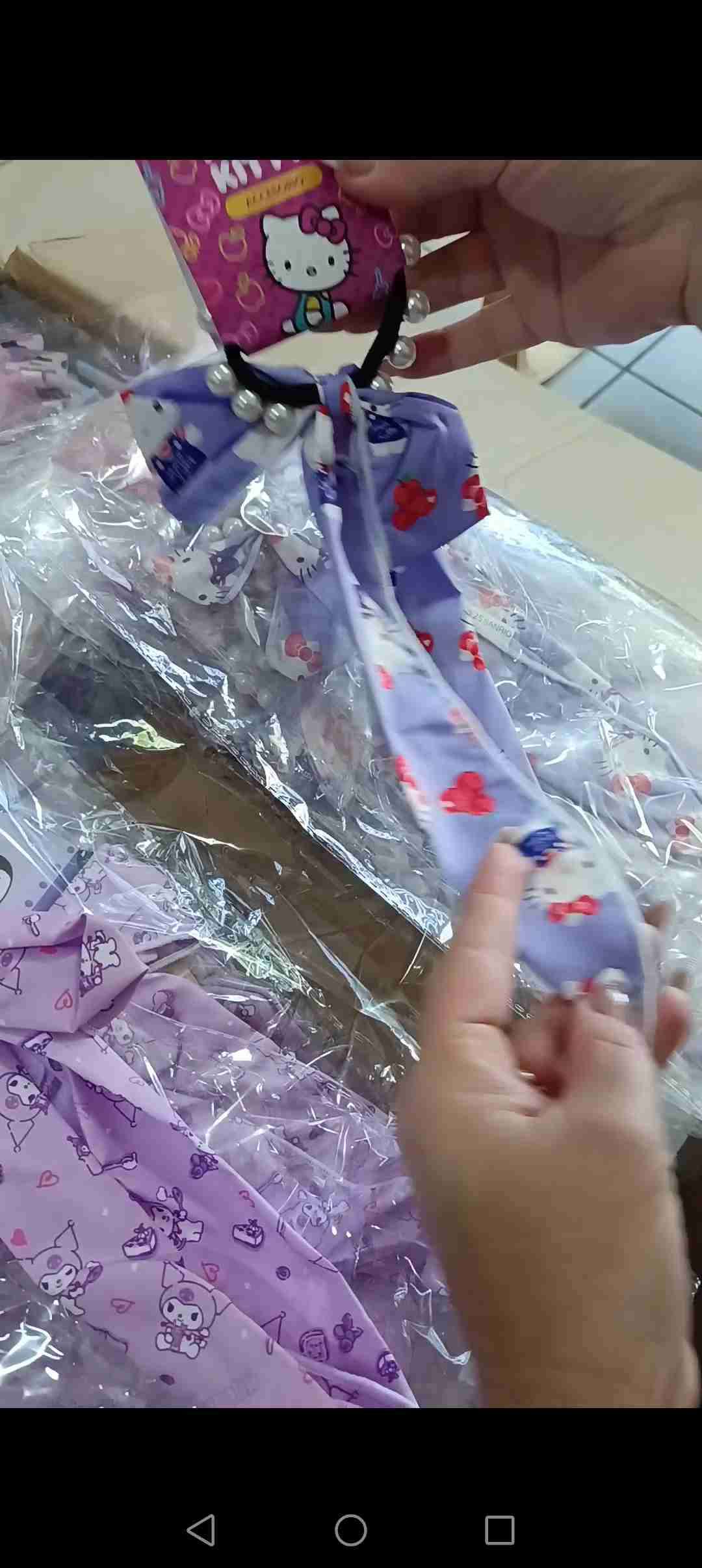 Coletero con Cinta Hello Kitty lila estampada - miniatura 2