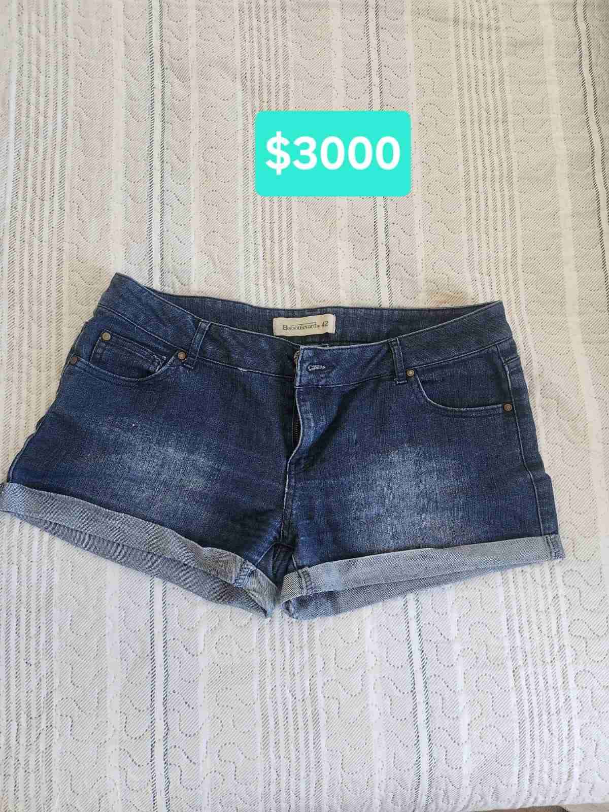 Shorts de mezclilla azul