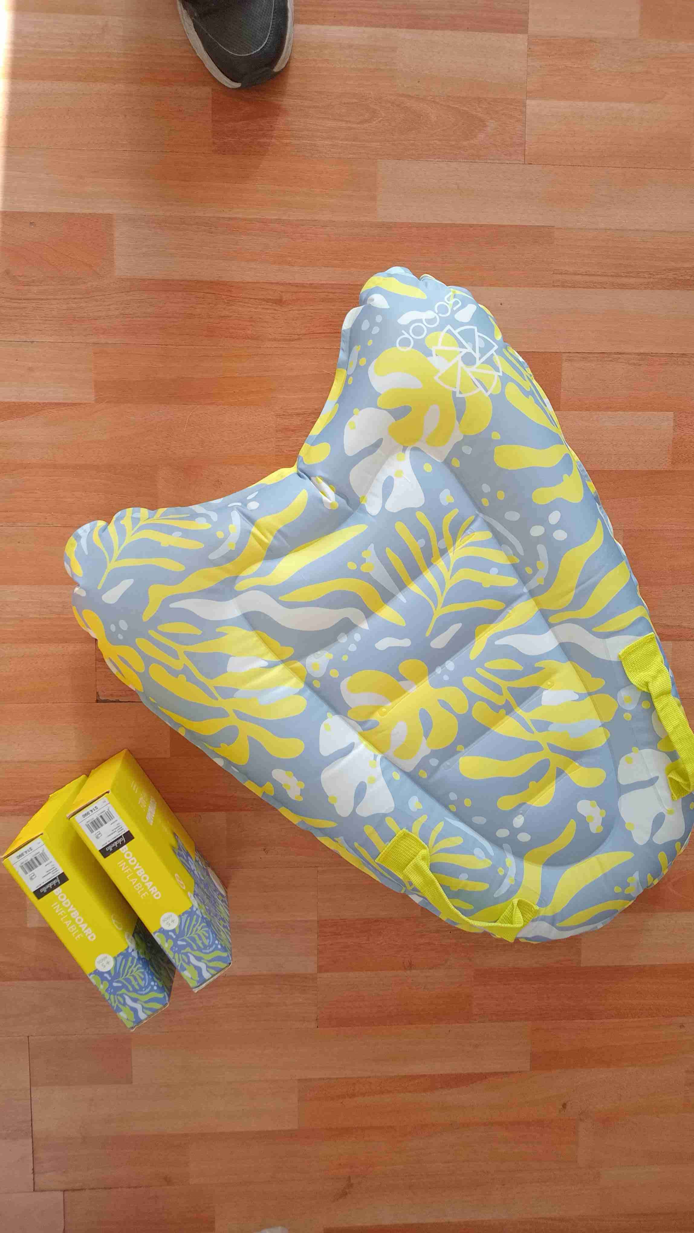 Bodyboard inflable amarillo