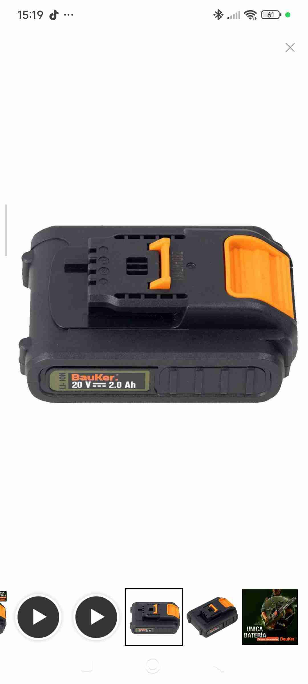 Batería Bauker 20V Li-Ion - miniatura 2