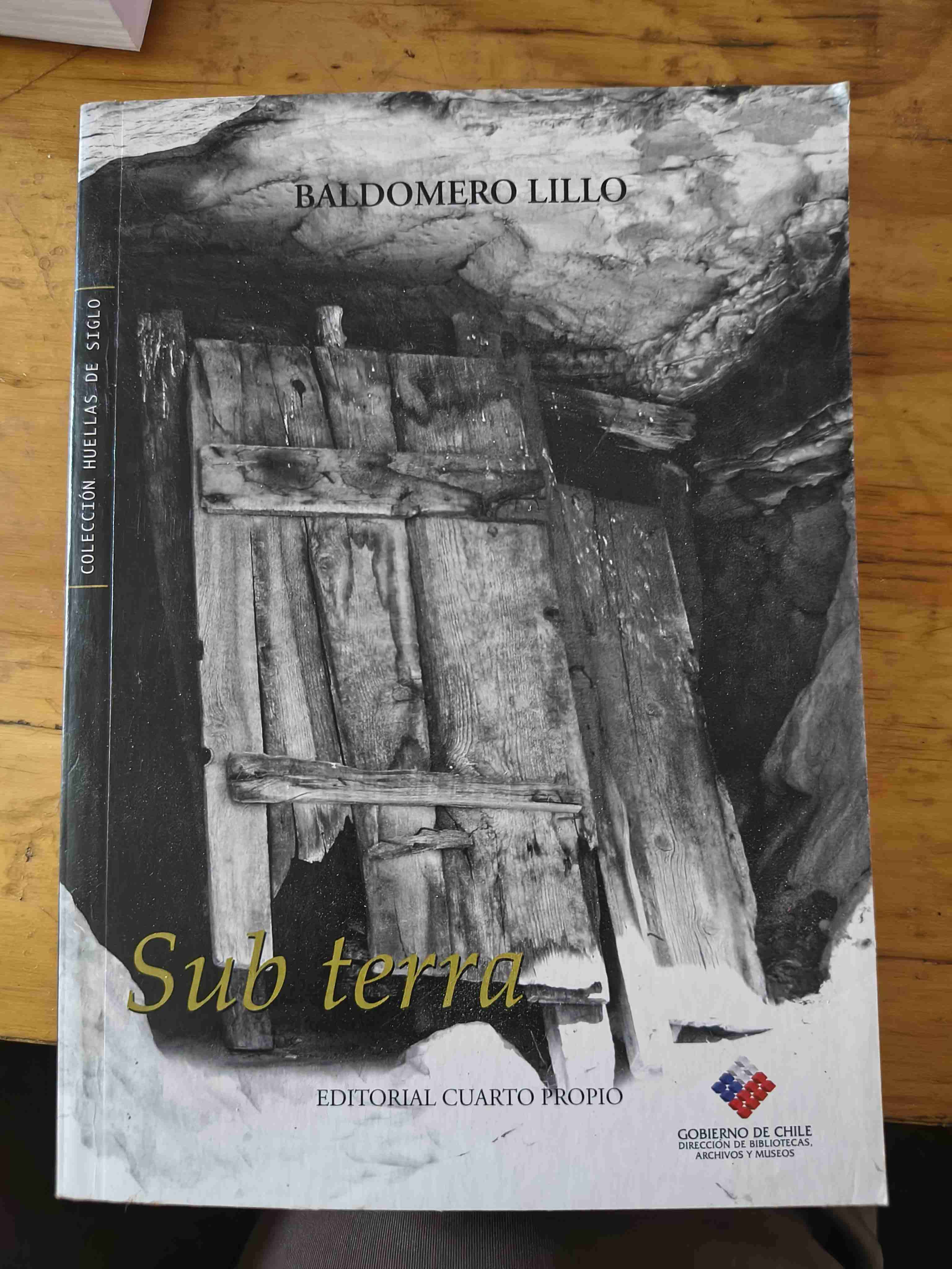 Libro Sub Terra de Baldomero Lillo