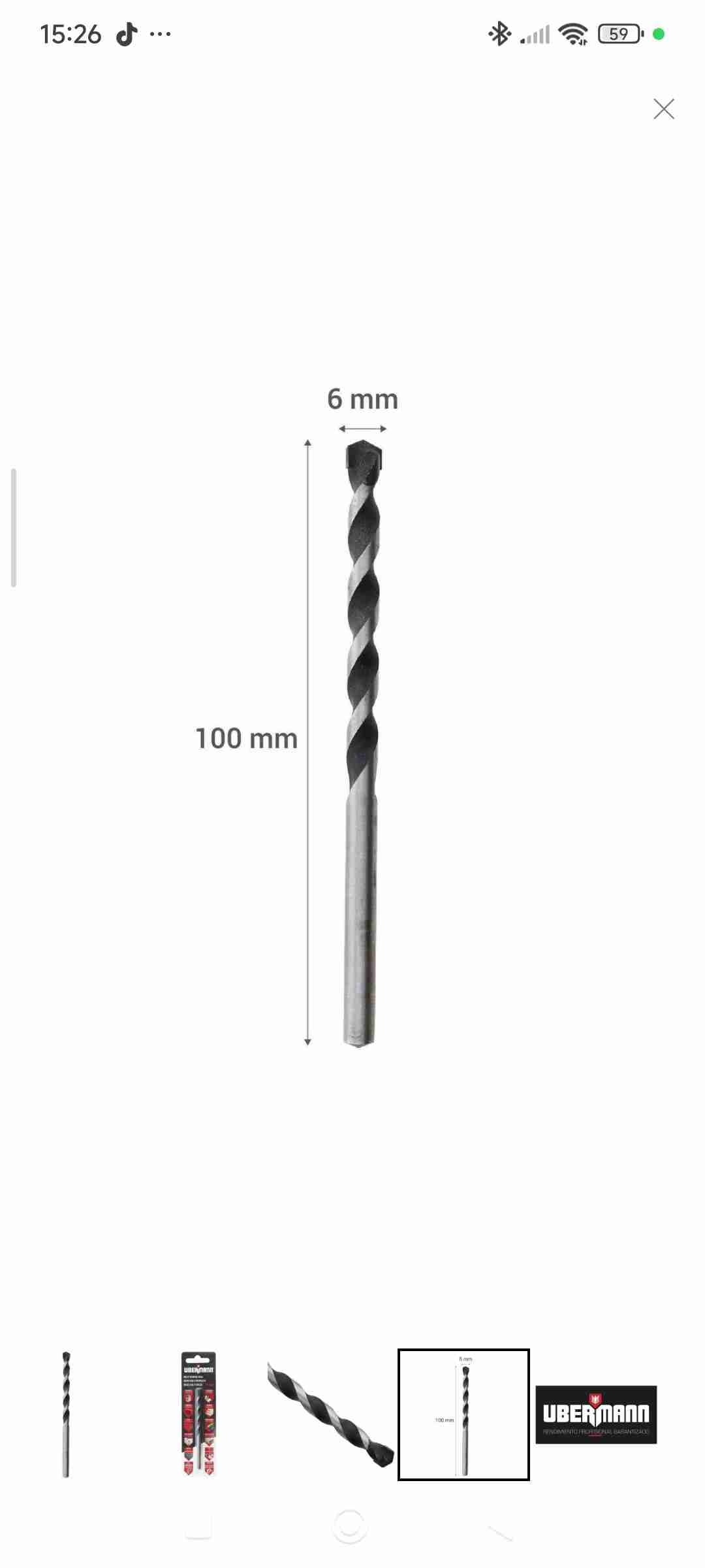 Broca multipropósito 6 mm Ubermann - miniatura 2