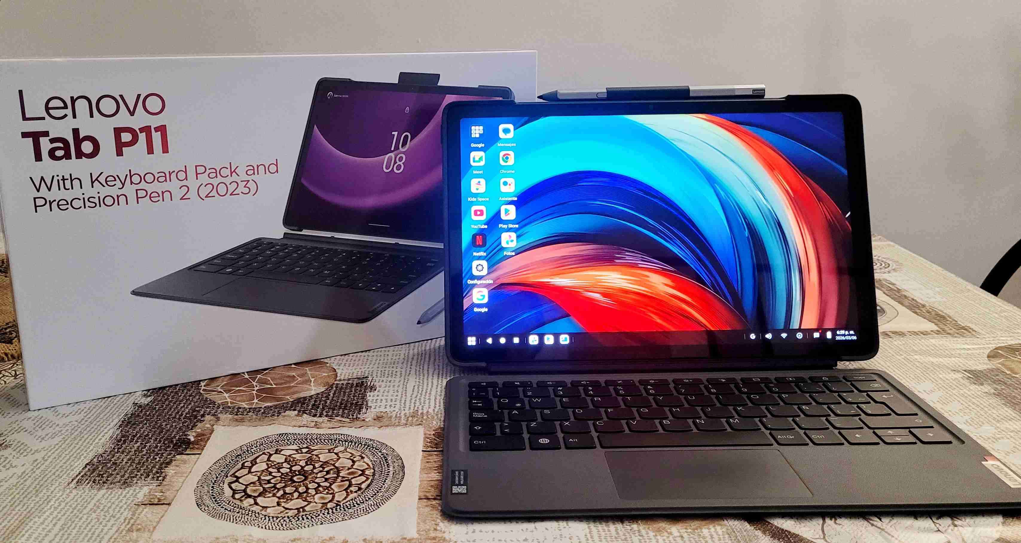 Lenovo Tab P11 con teclado y lápiz