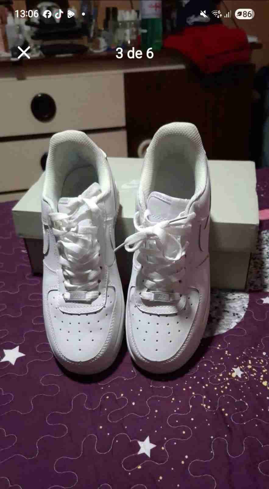 Zapatillas blancas deportivas - miniatura 3