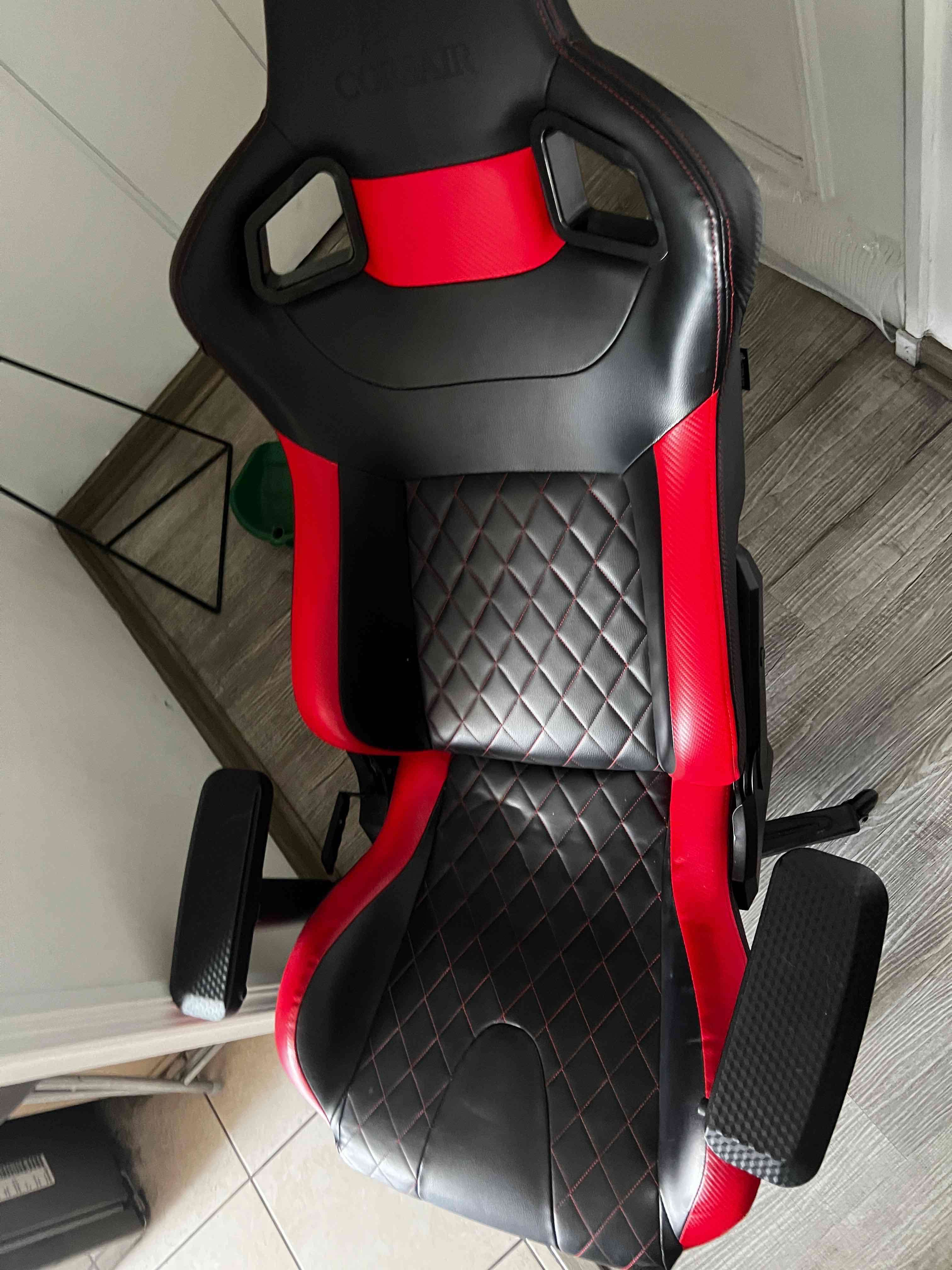 Silla gaming negra y roja - miniatura 6