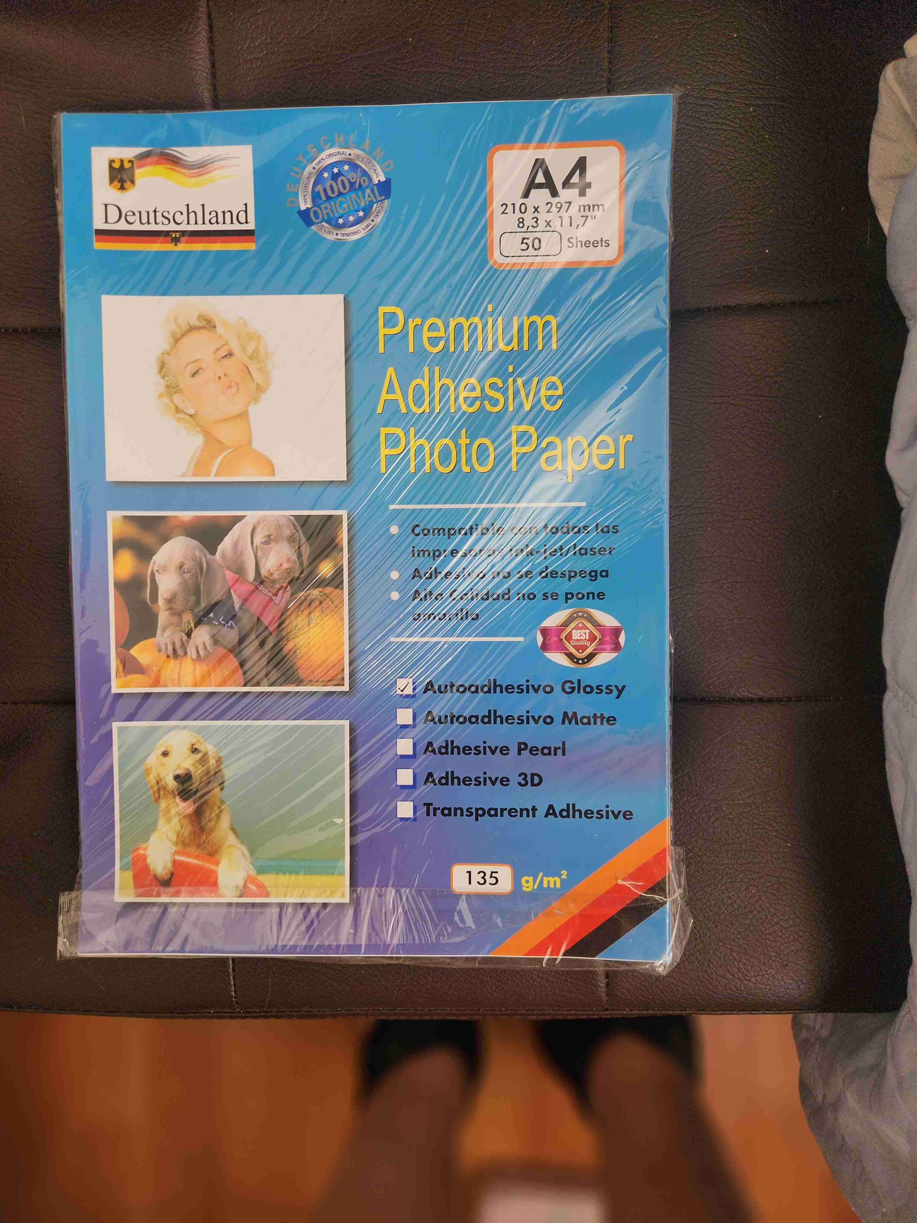 Papel fotográfico adhesivo A4 - miniatura 2