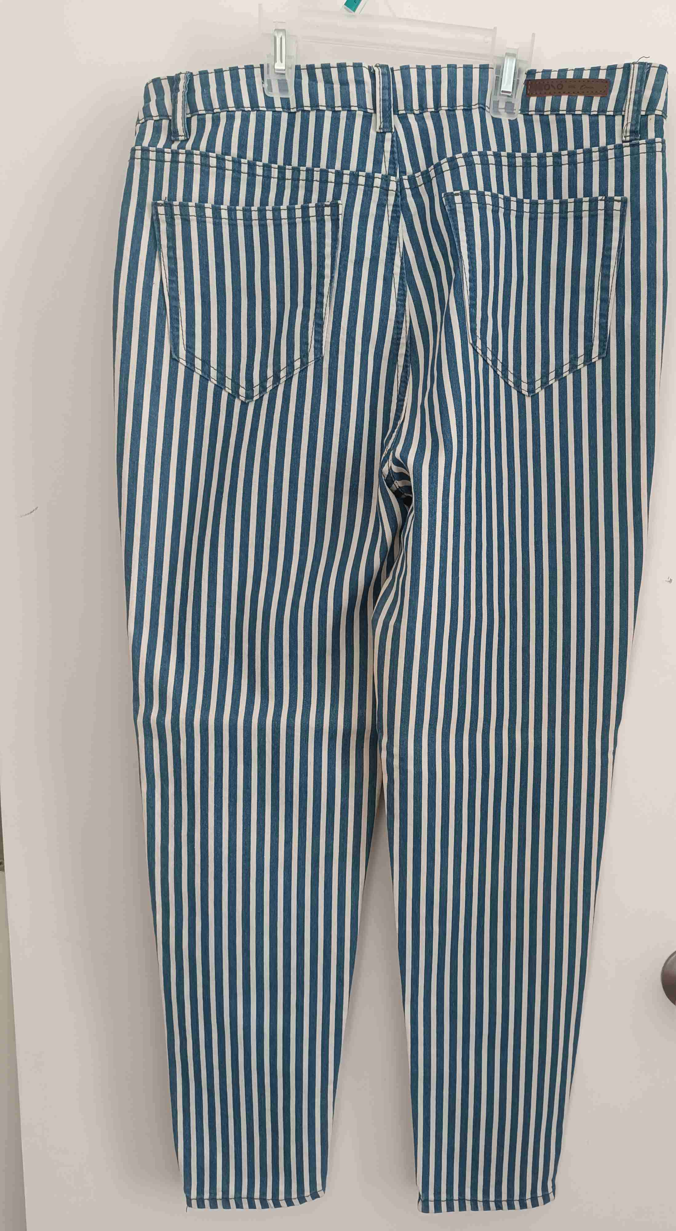 Jeans rayados azul y blanco - miniatura 2