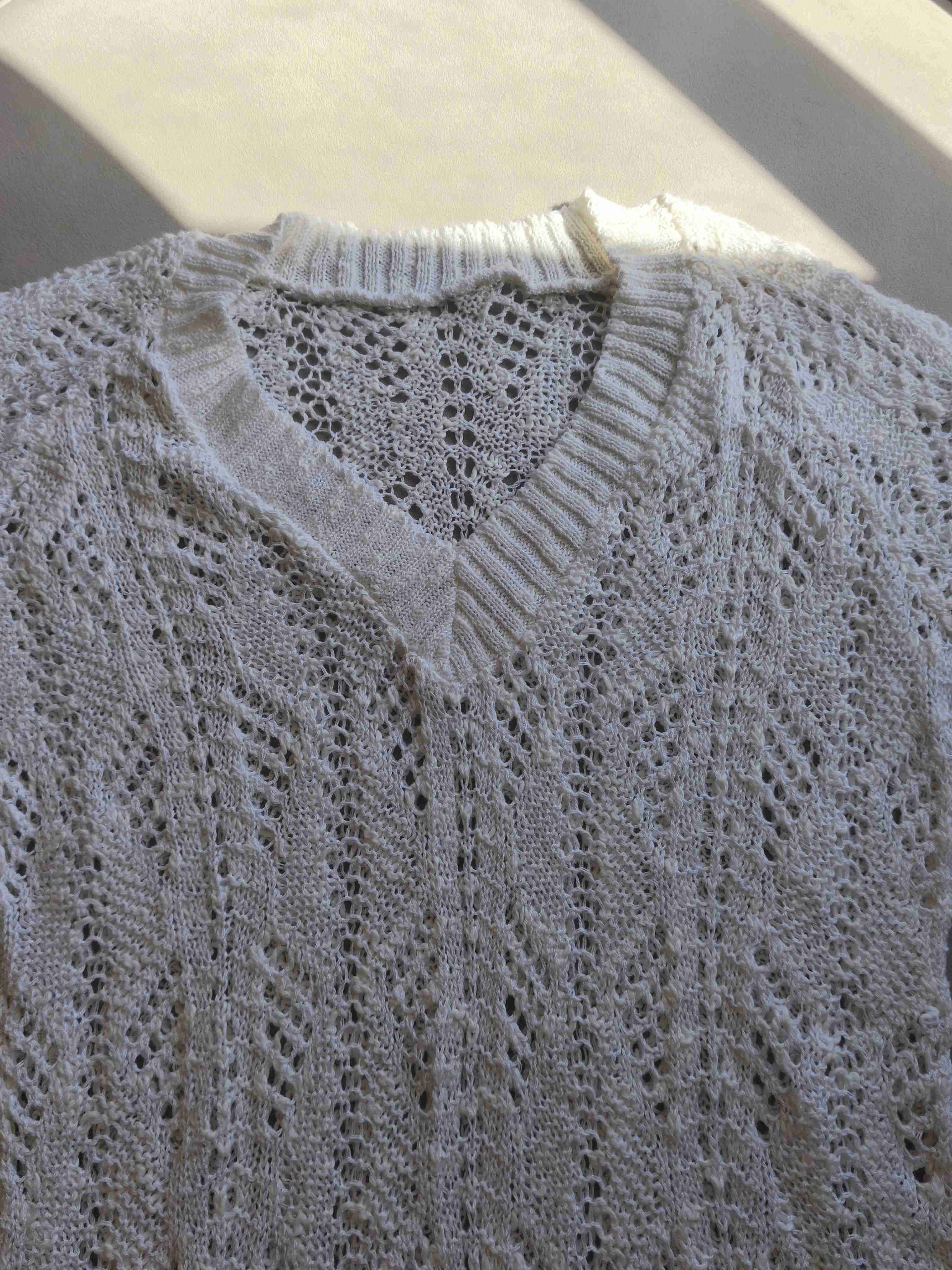 Polera blanca de encaje - miniatura 2