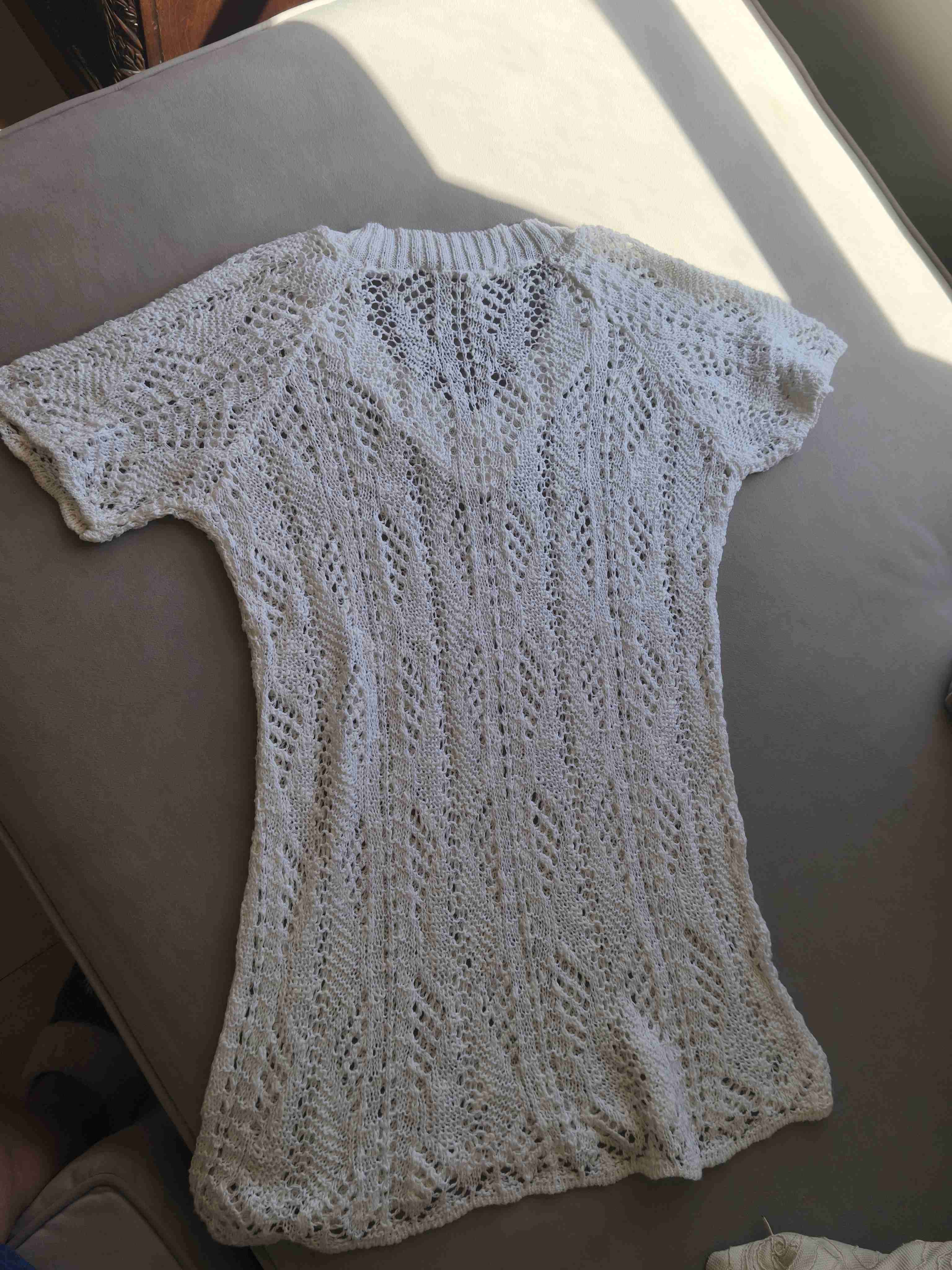 Polera blanca de encaje - miniatura 3