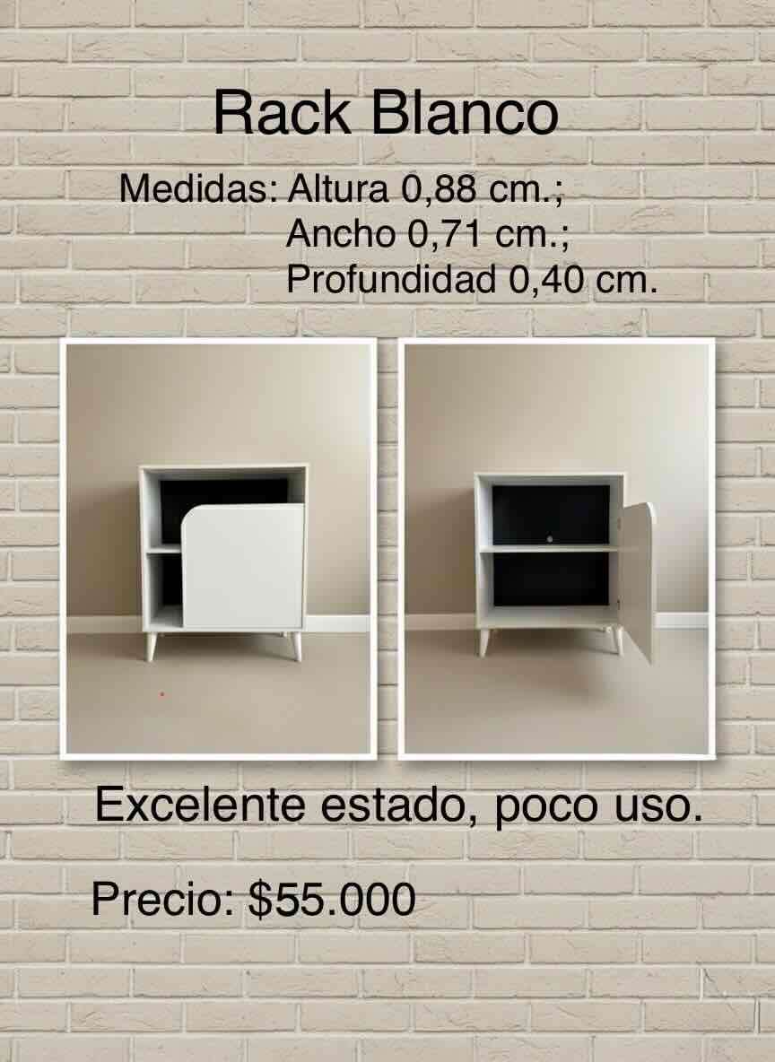 Mueble organizador blanco moderno - miniatura 4