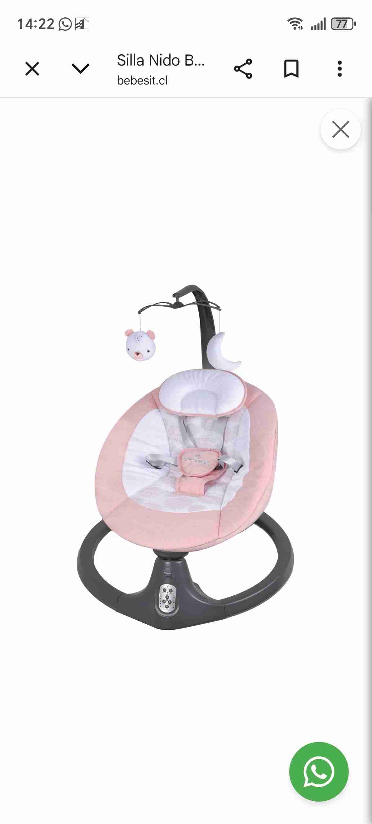 Coche de bebé con porta bebé - miniatura 2