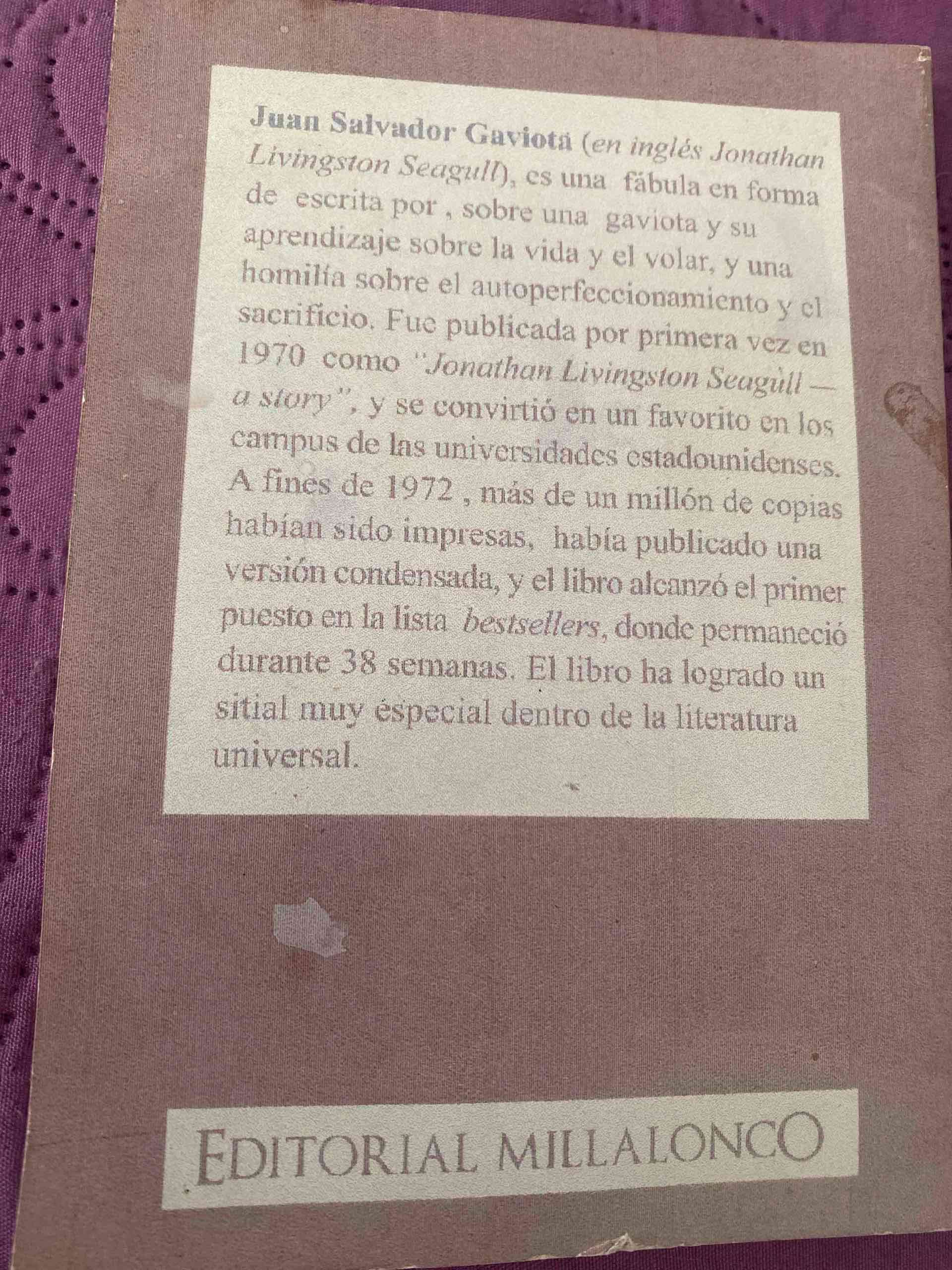 Libro Juan Salvador Gaviota - miniatura 2