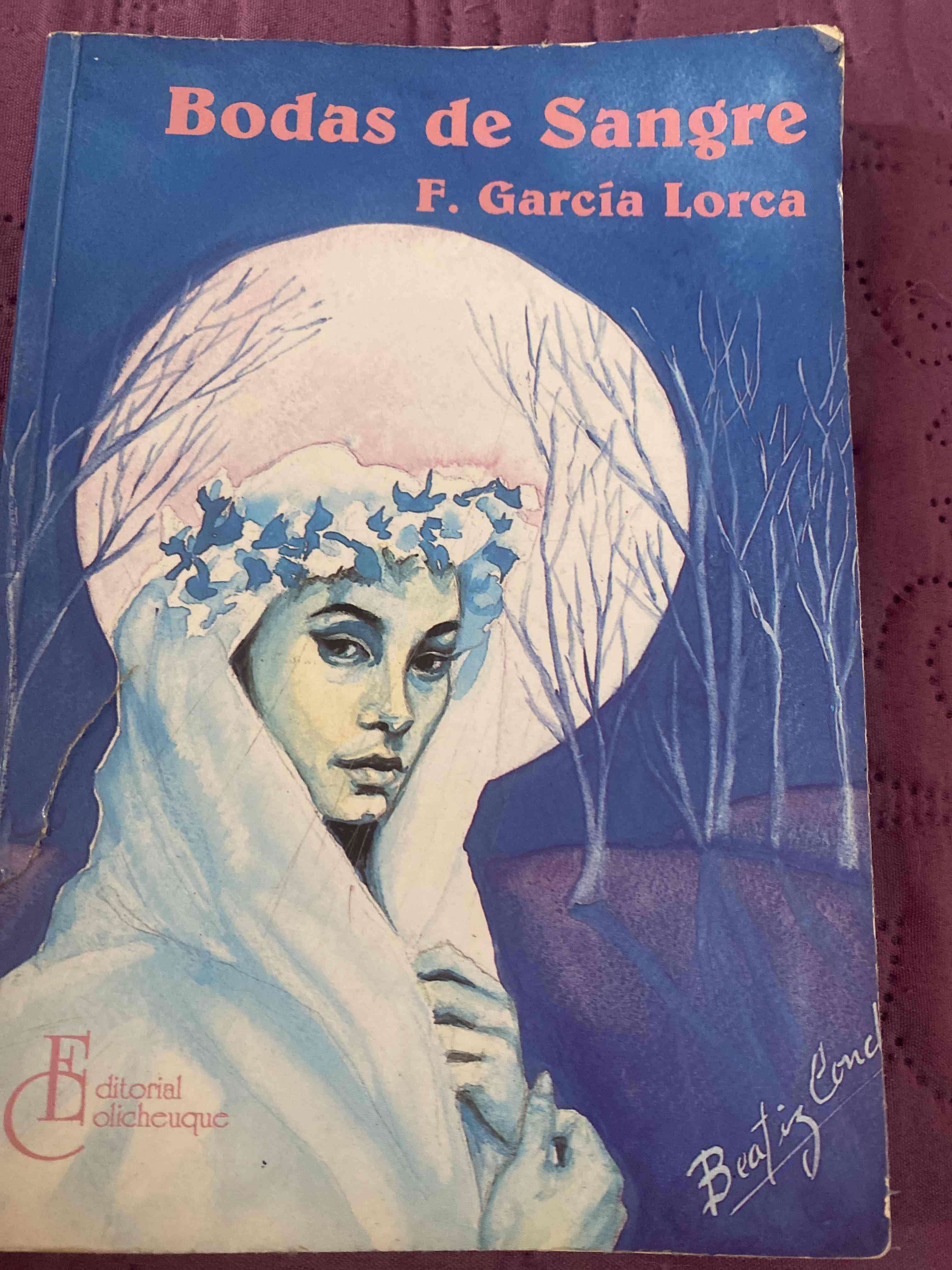 Libro Bodas de Sangre García Lorca