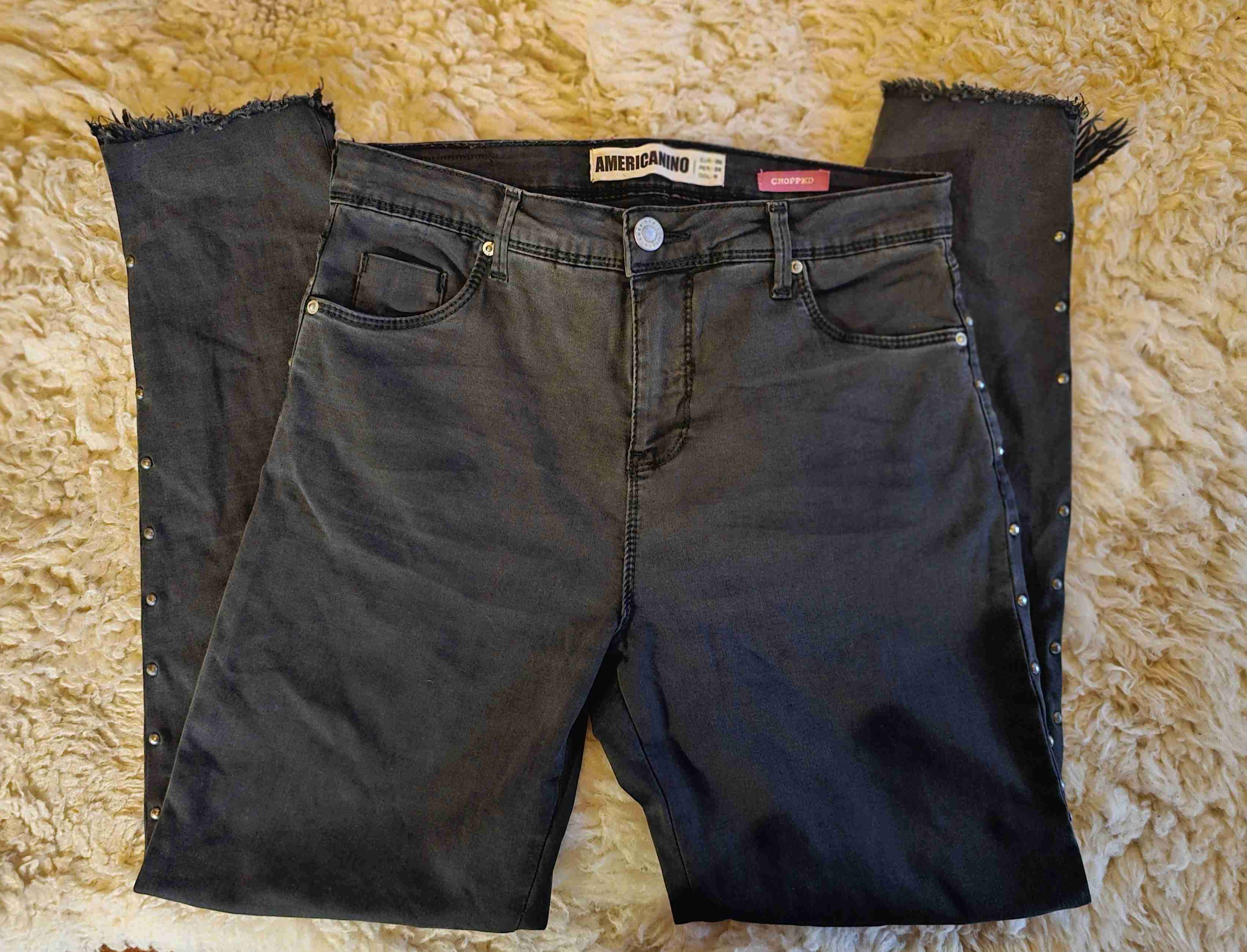 Jeans negros con flecos - miniatura 2