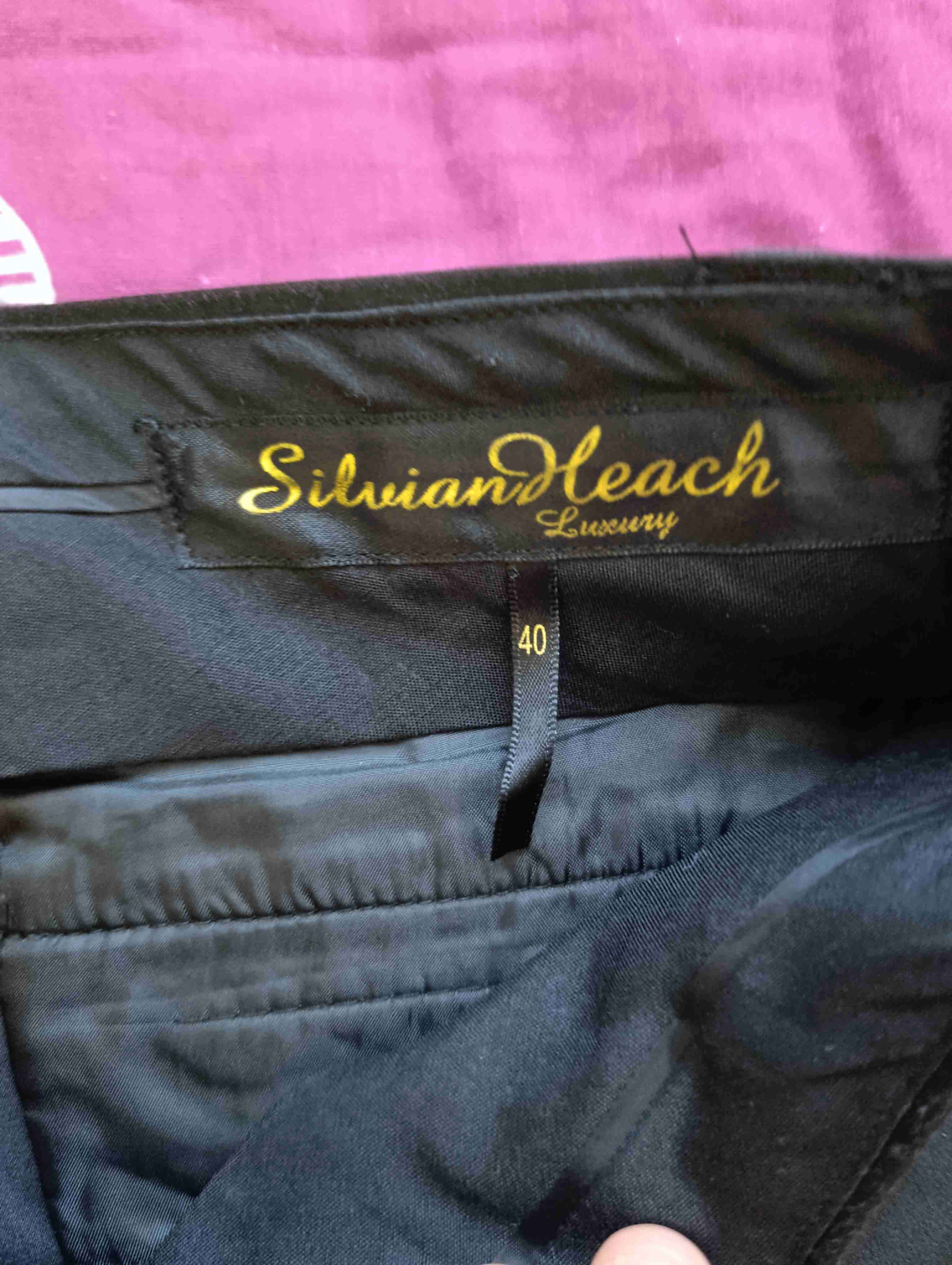 Pantalones mujer negros Silvian - miniatura 2