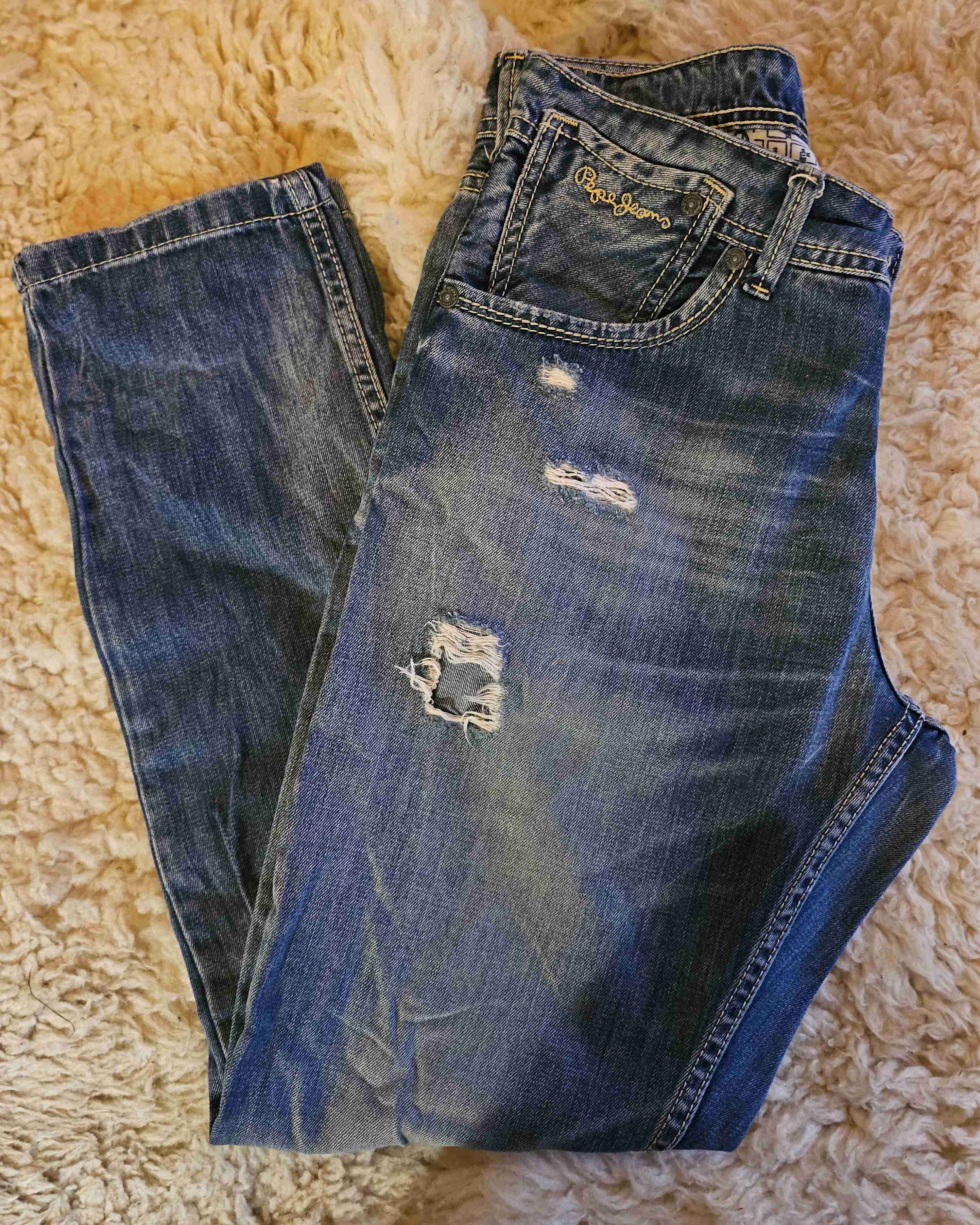 Jeans mezclilla azules - miniatura 2