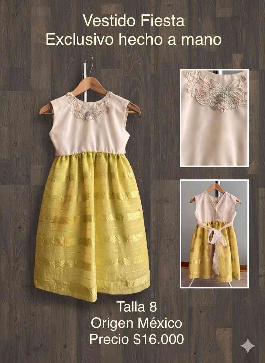 Vestido fiesta niña T8, exclusivo hecho a mano