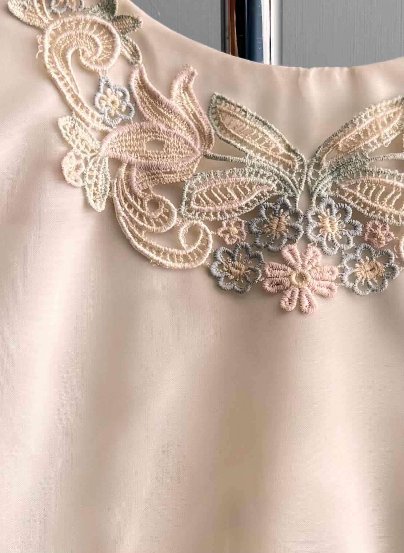 Vestido fiesta niña T8, exclusivo hecho a mano - miniatura 3