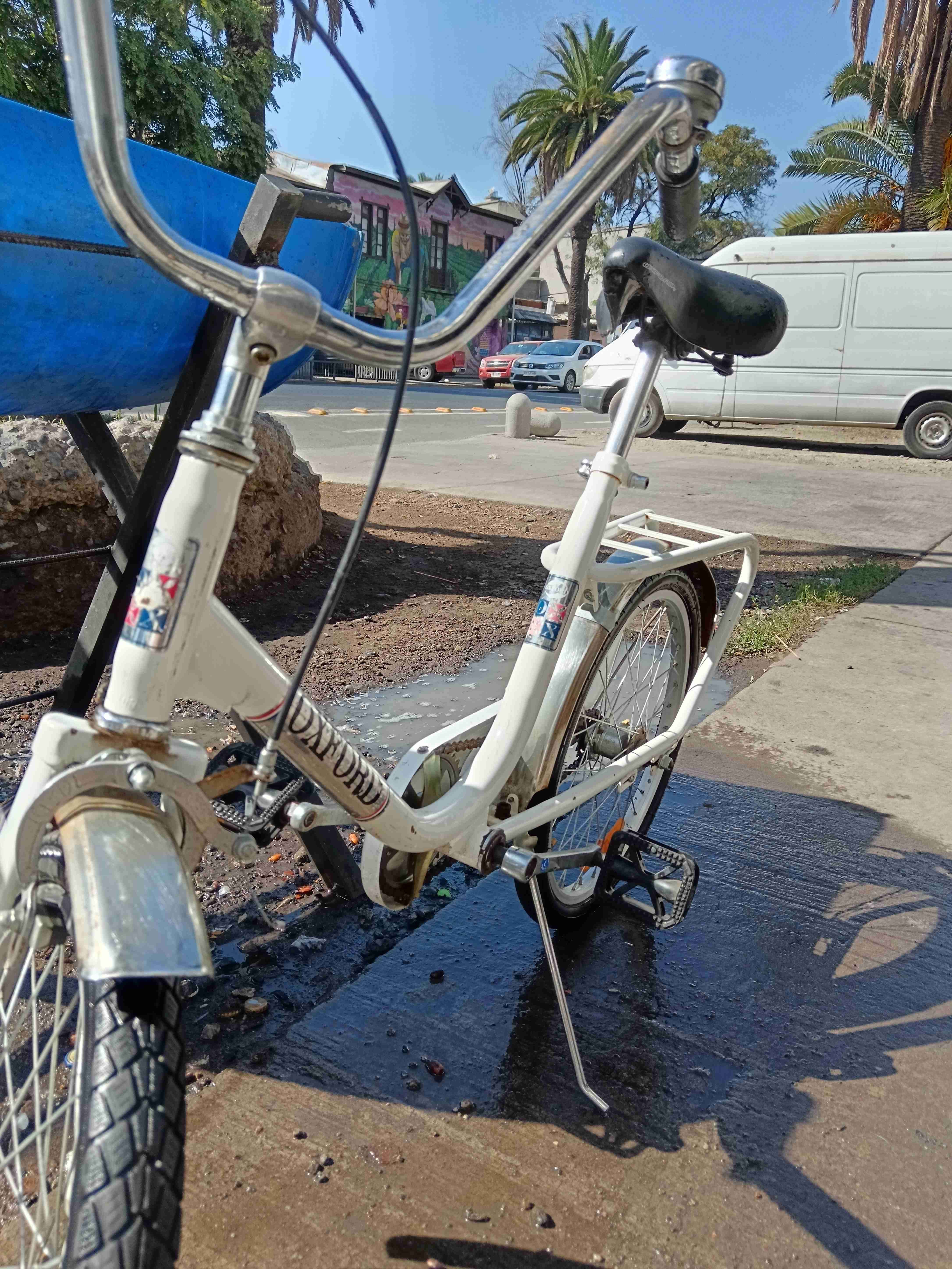 Bicicleta plegable blanca - miniatura 4