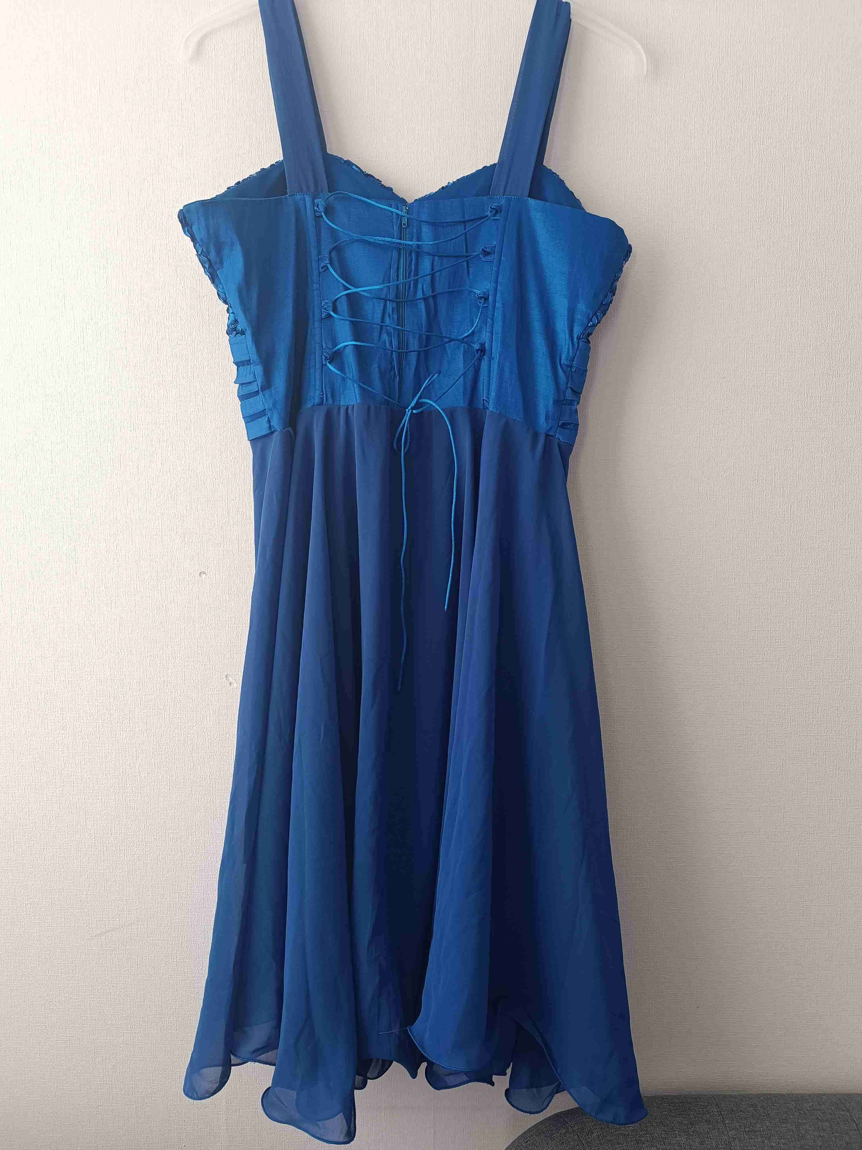 Vestido azul de fiesta - miniatura 2