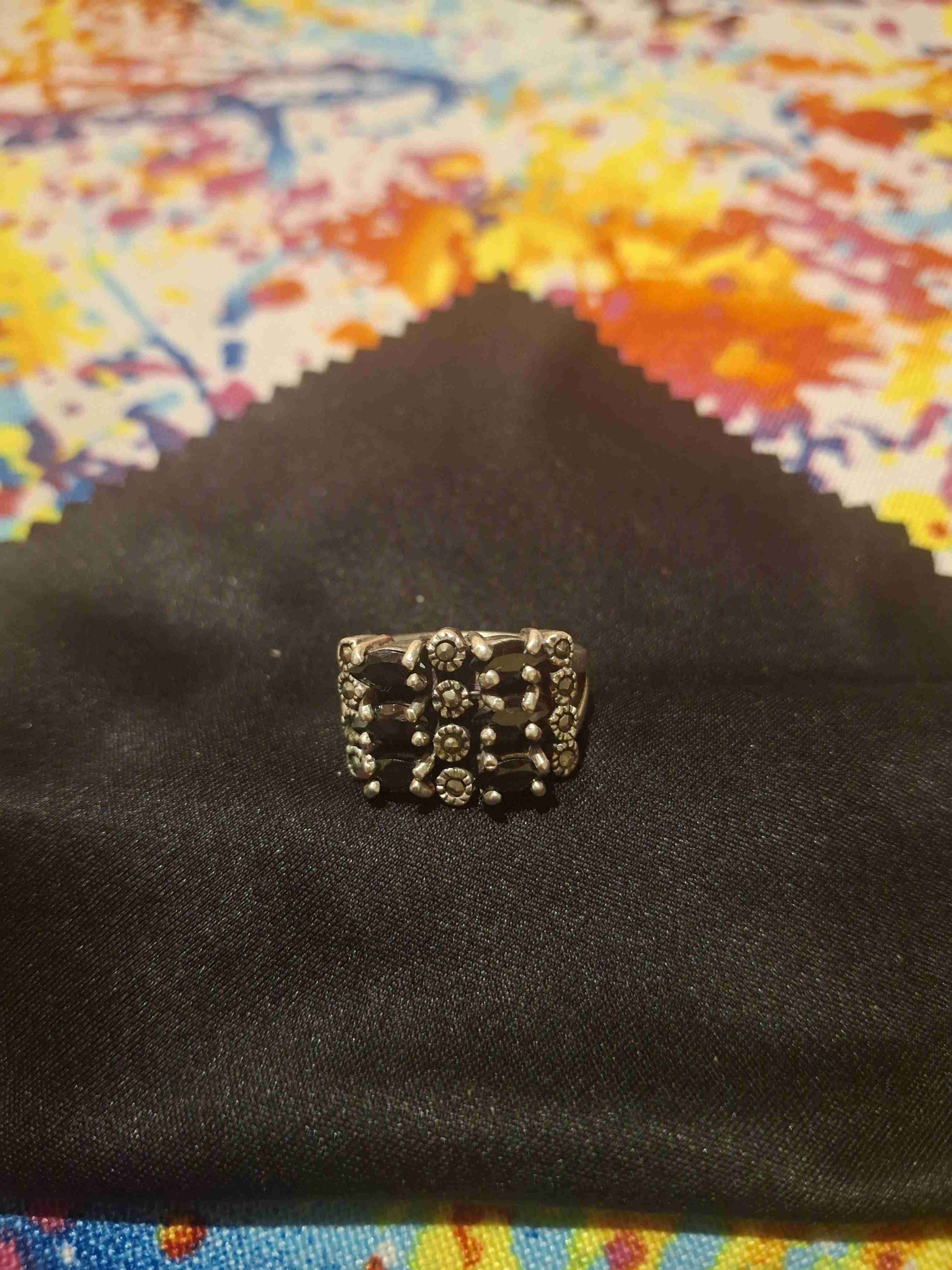 Anillo plata con oro y Anillo plata con marquesita - miniatura 3