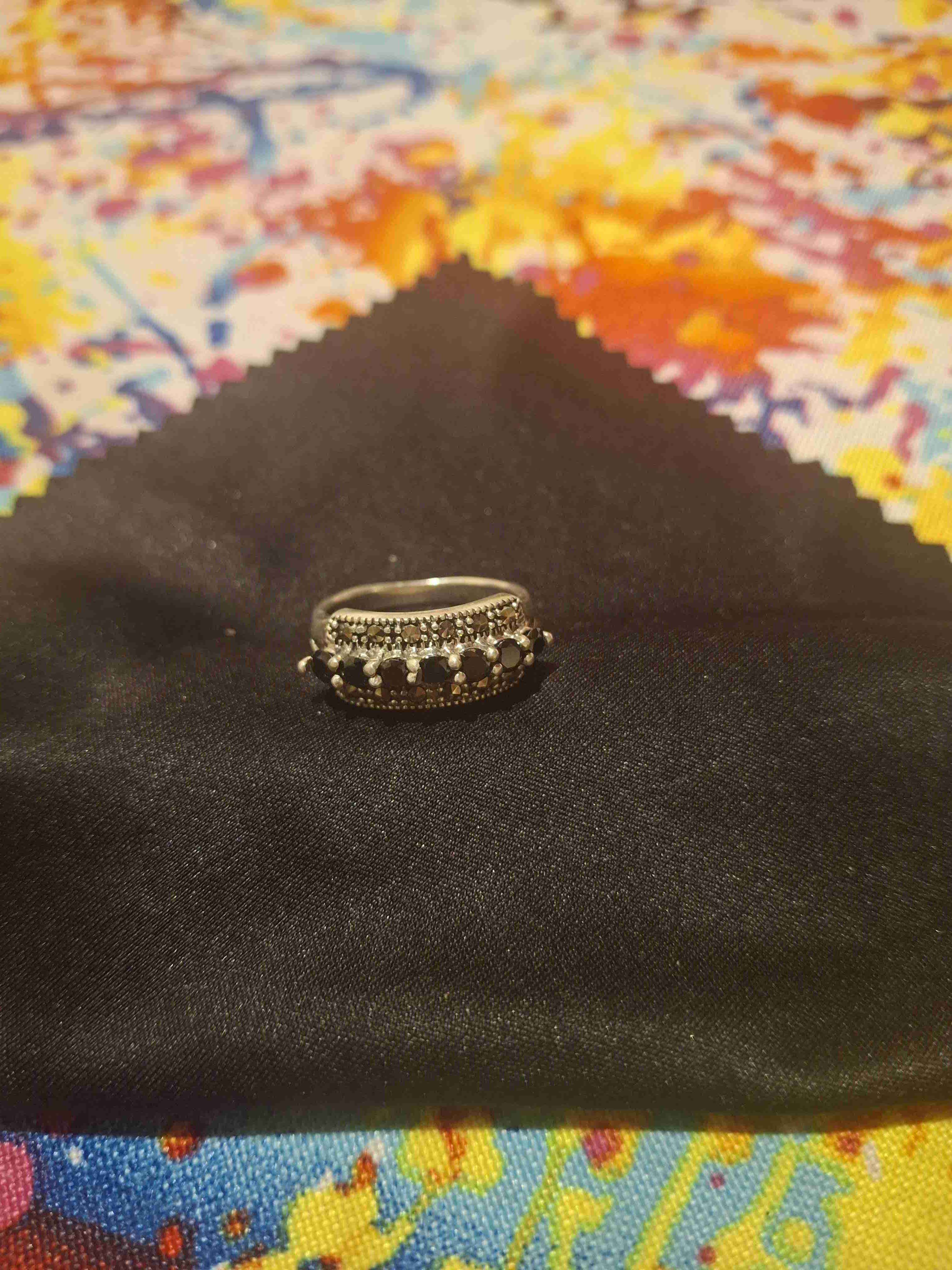 Anillo plata con oro y Anillo plata con marquesita - miniatura 4