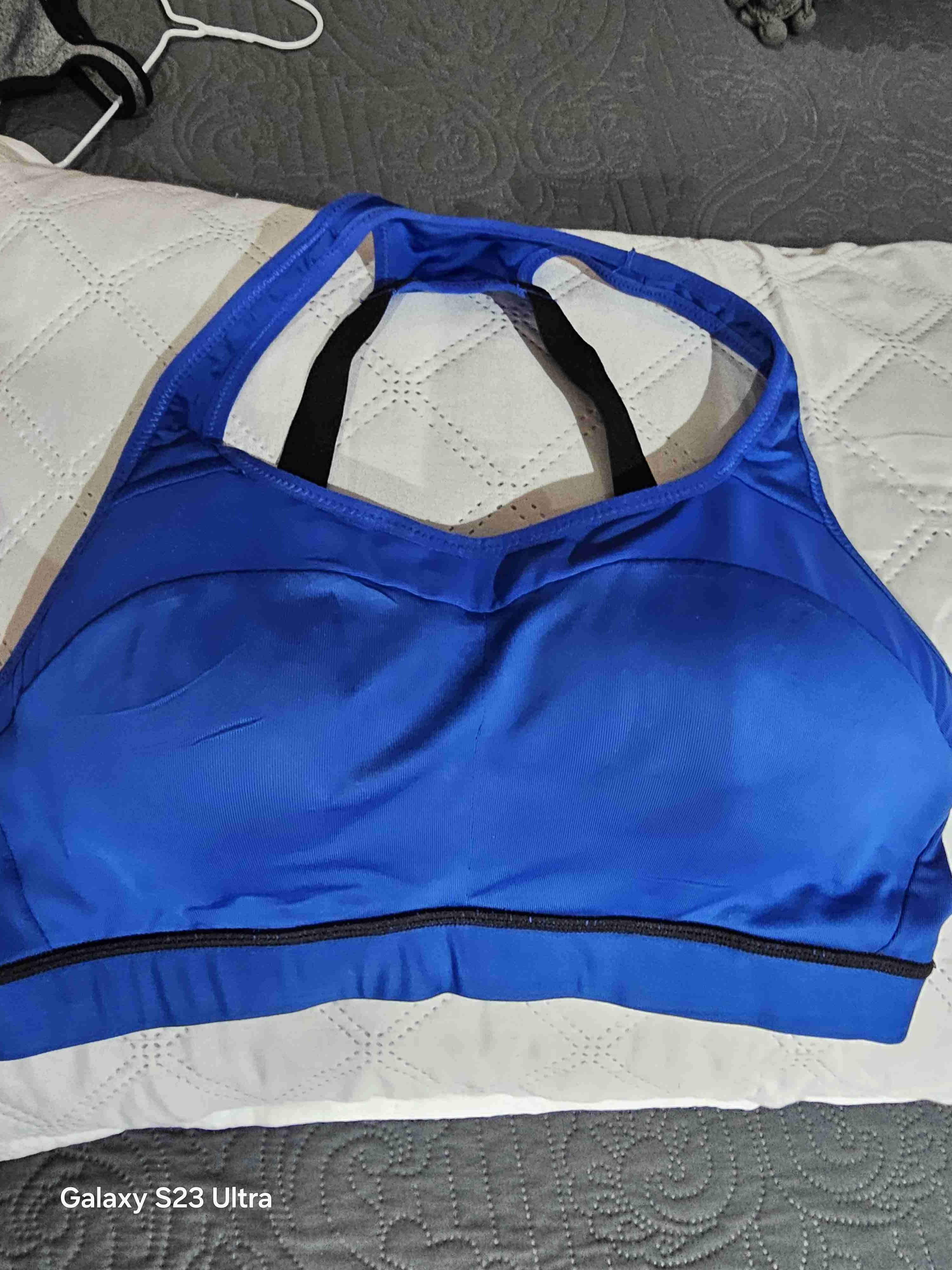 Top deportivo azul mujer