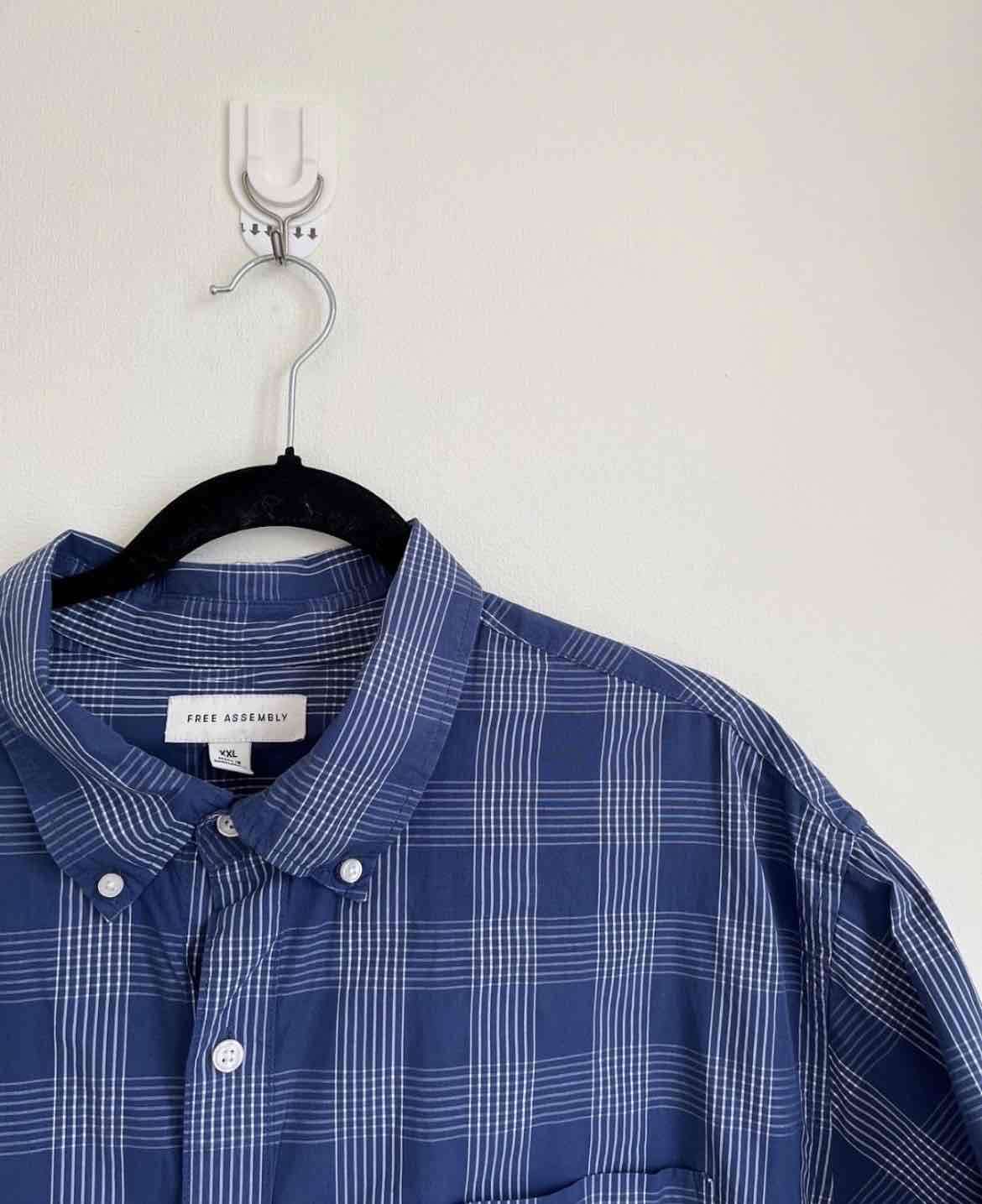 Camisa a cuadros azul - miniatura 2