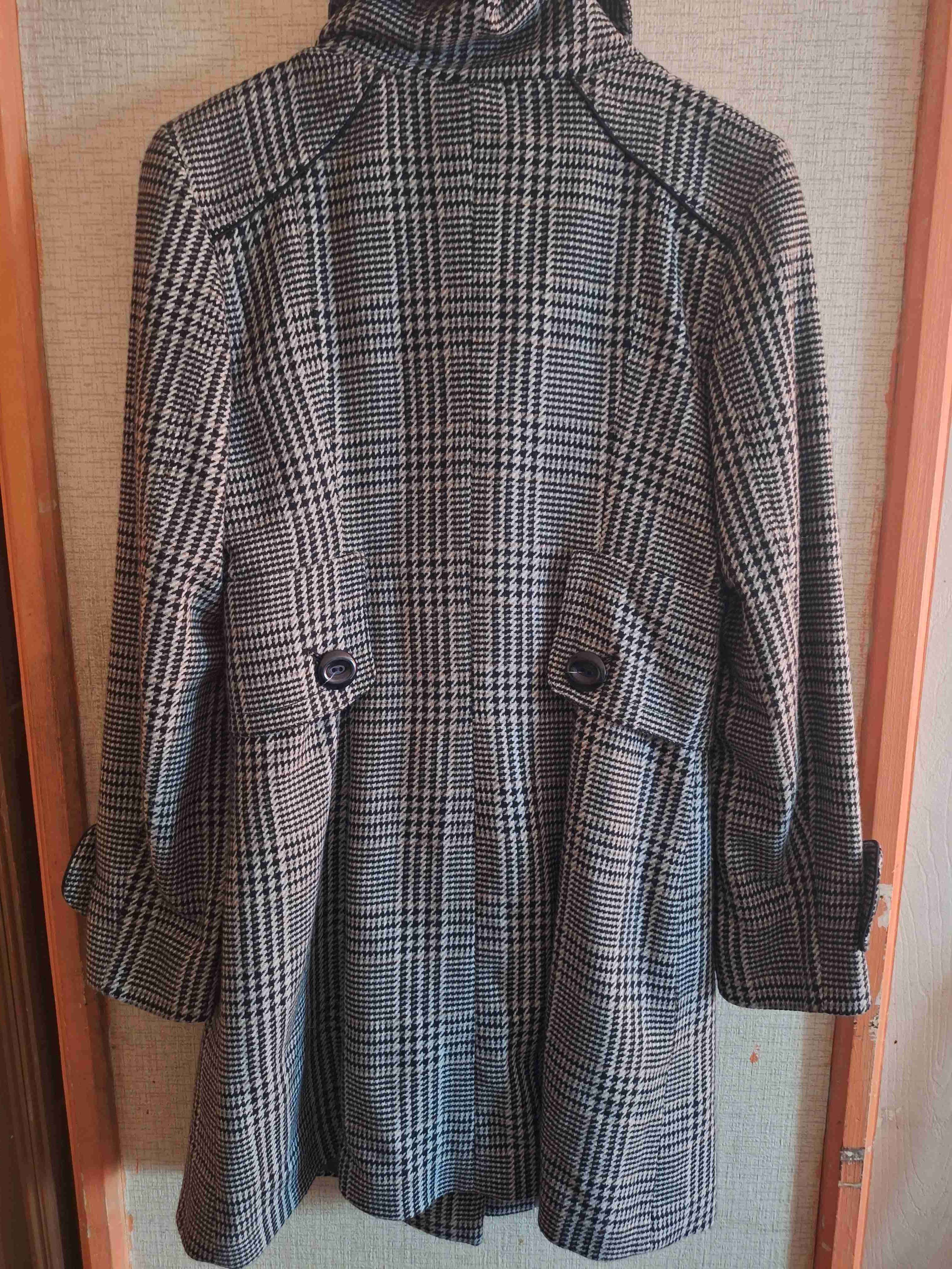Abrigo escoses blanco y negro ideal - miniatura 2