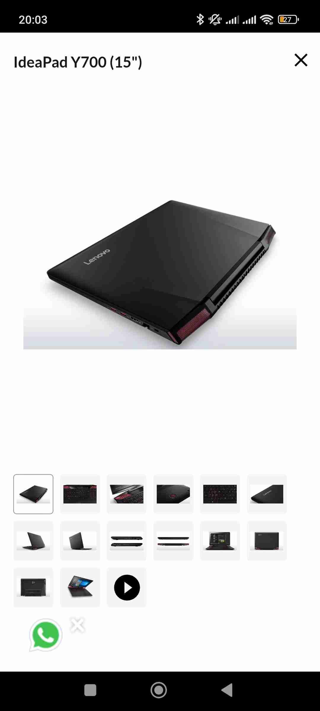 Notebook Lenovo Ideapad Y700 - miniatura 4