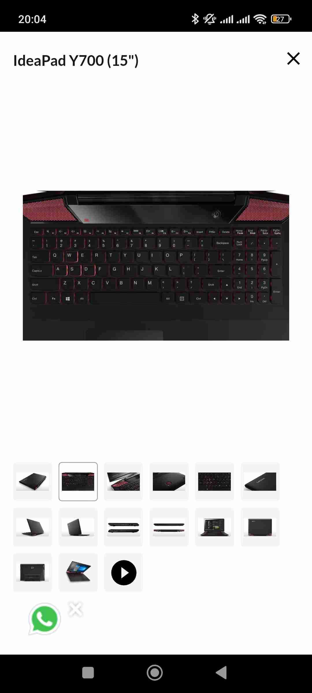 Notebook Lenovo Ideapad Y700 - miniatura 5