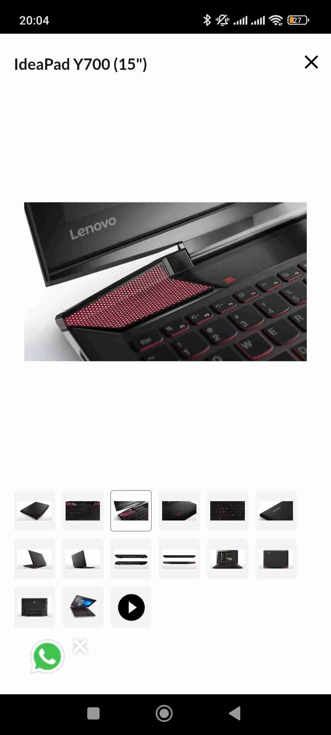 Notebook Lenovo Ideapad Y700 - miniatura 6